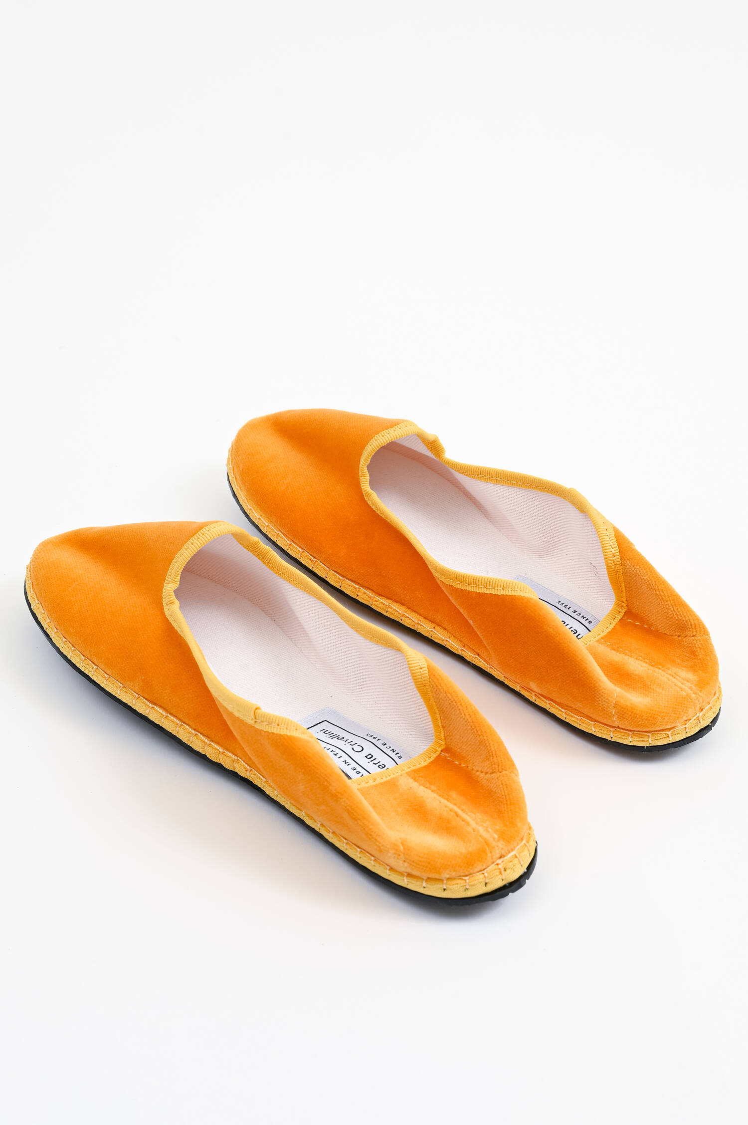Samt-Loafer in Mustard