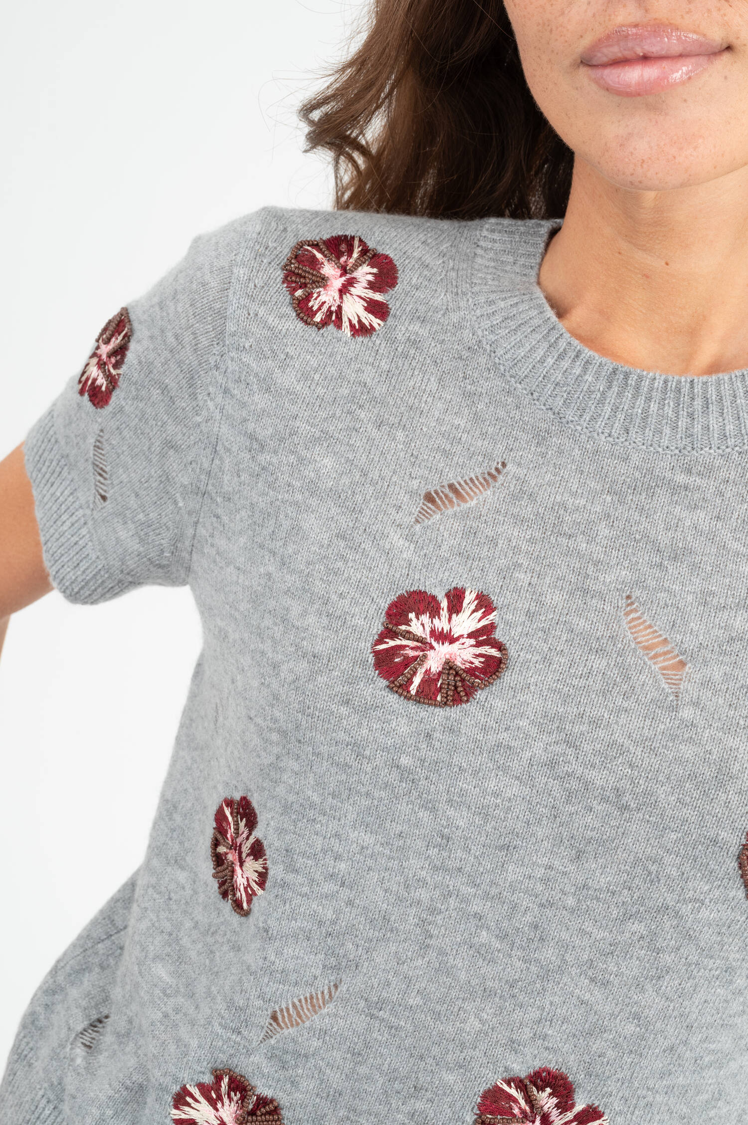Cashmere Pullover in Grau Cashmere Pullover in Grau