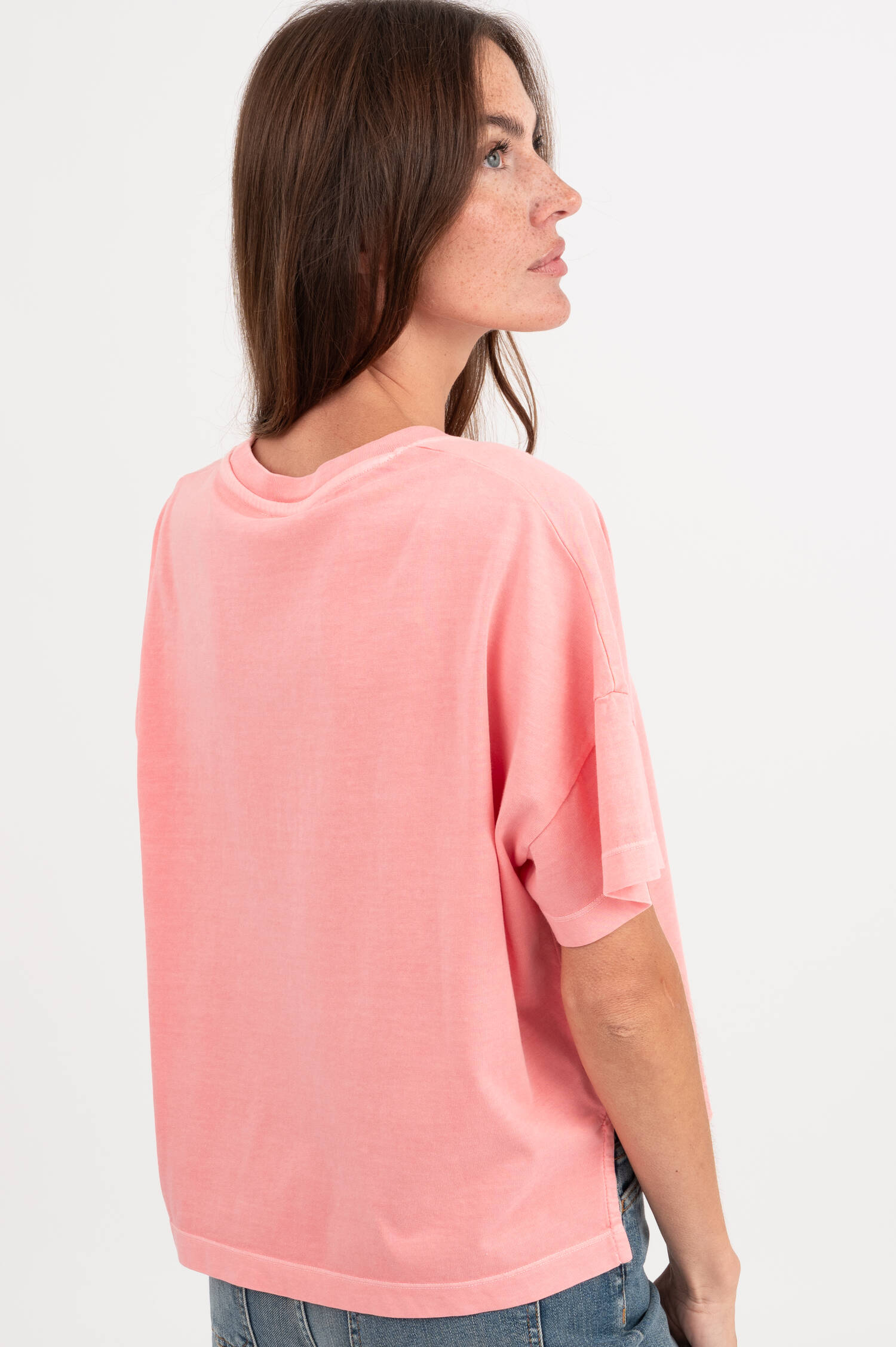 Oversize T-Shirt in Korall Oversize T-Shirt in Korall