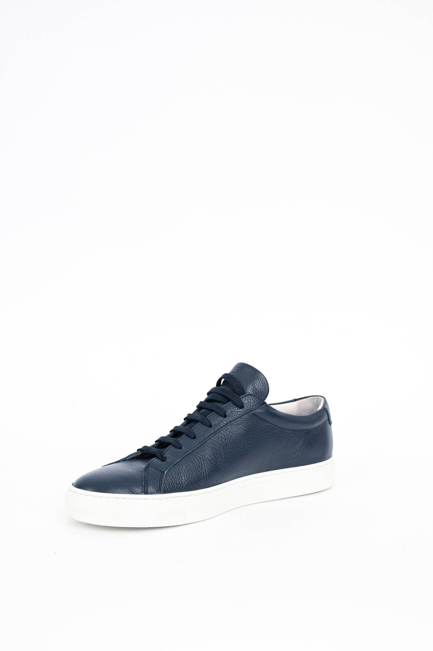 Leder Sneaker in Navy Leder Sneaker in Navy