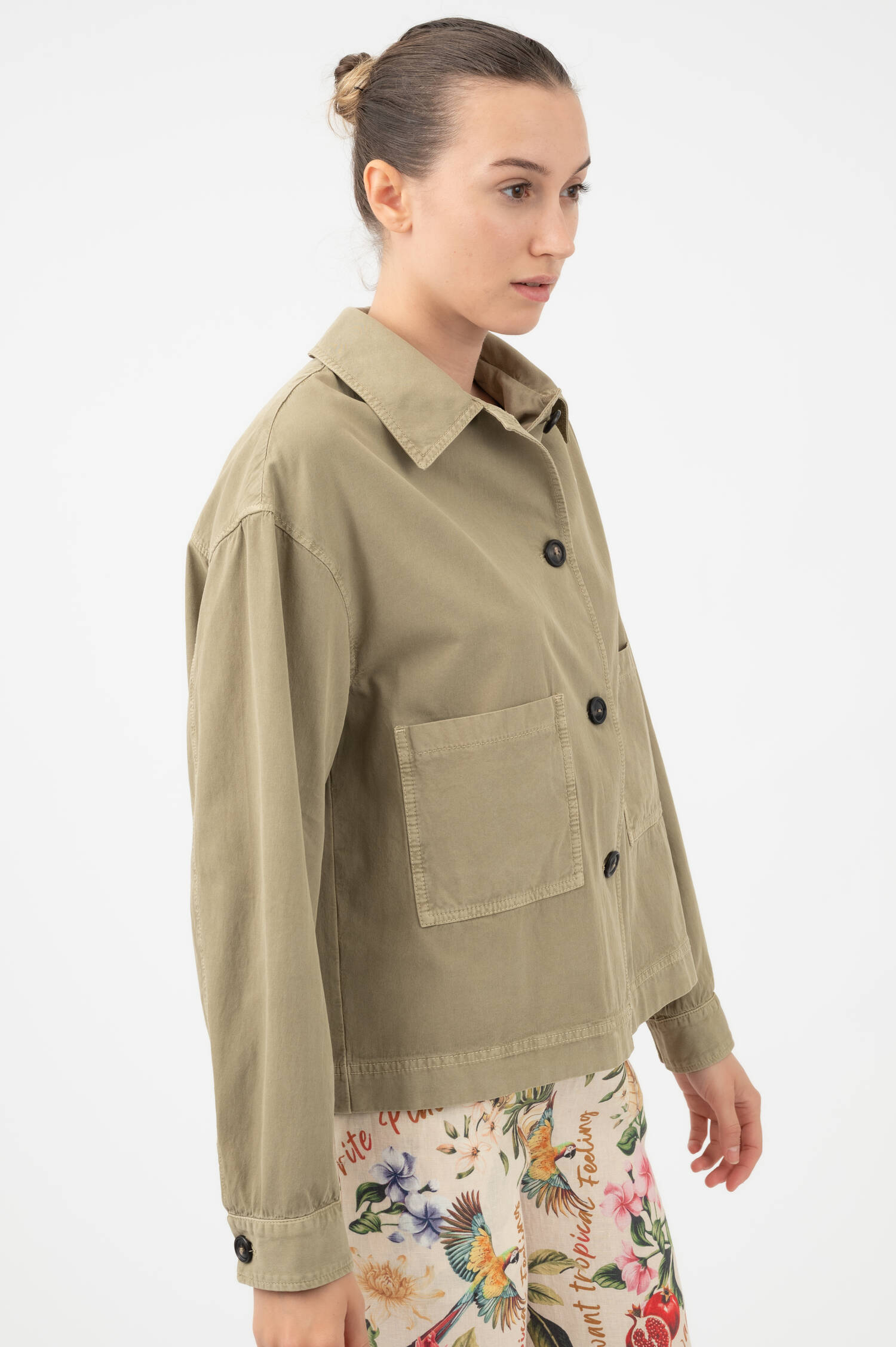 Hemdjacke in Oliv