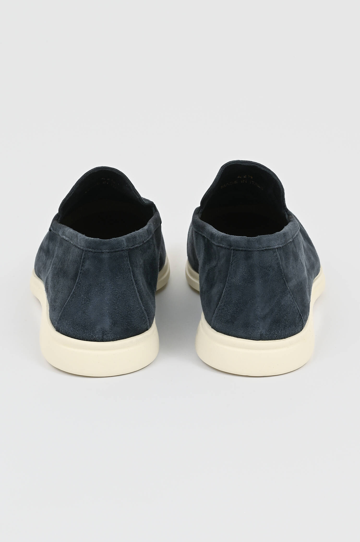 Veloursleder Loafer in Blau