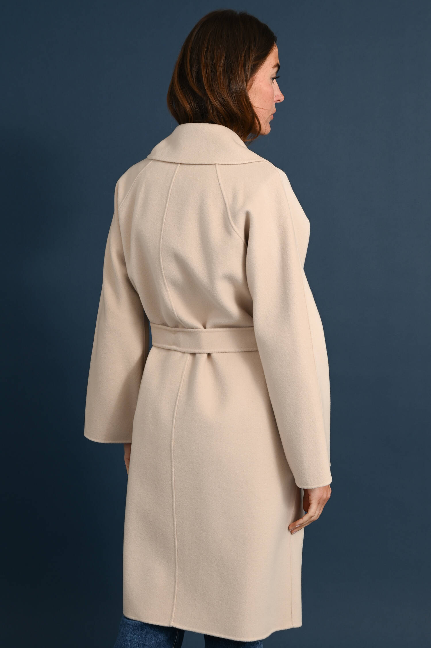 Schurwoll-Mix Trenchcoat CIVADA in Sand