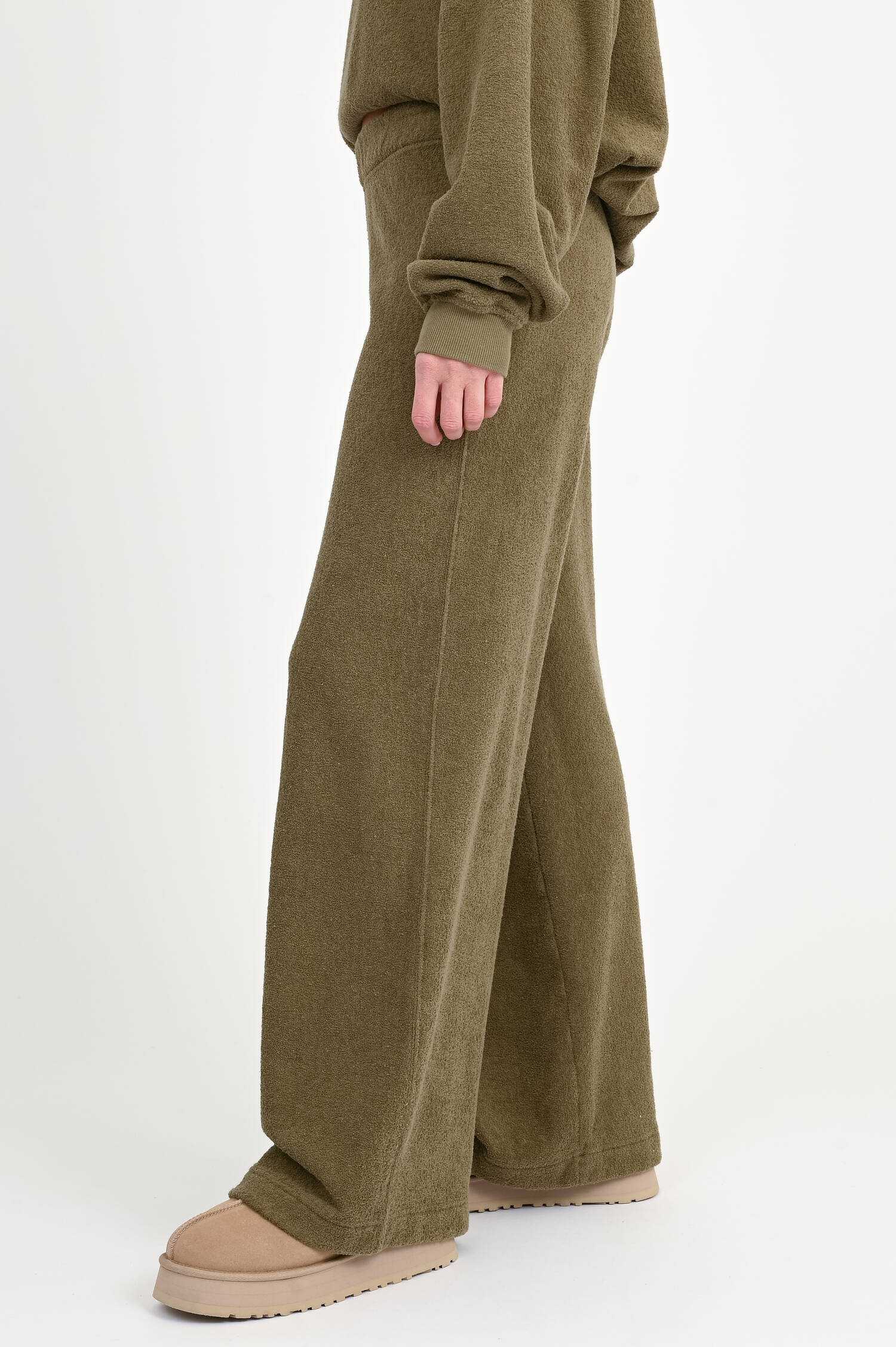 Frottee Sweatpants ELENYA in Oliv