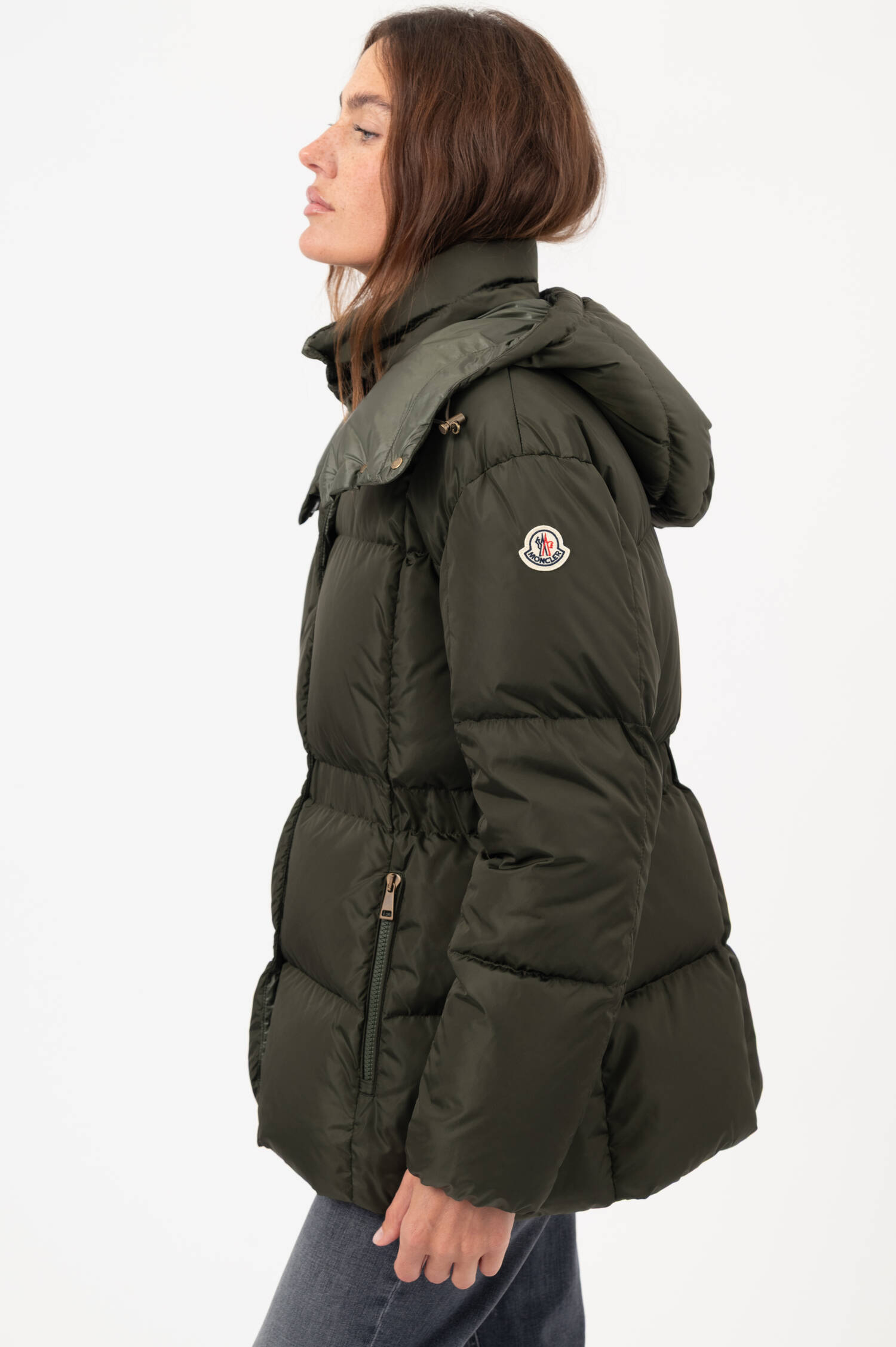 Daunensteppjacke AGNEUX in Oliv Daunensteppjacke AGNEUX in Oliv