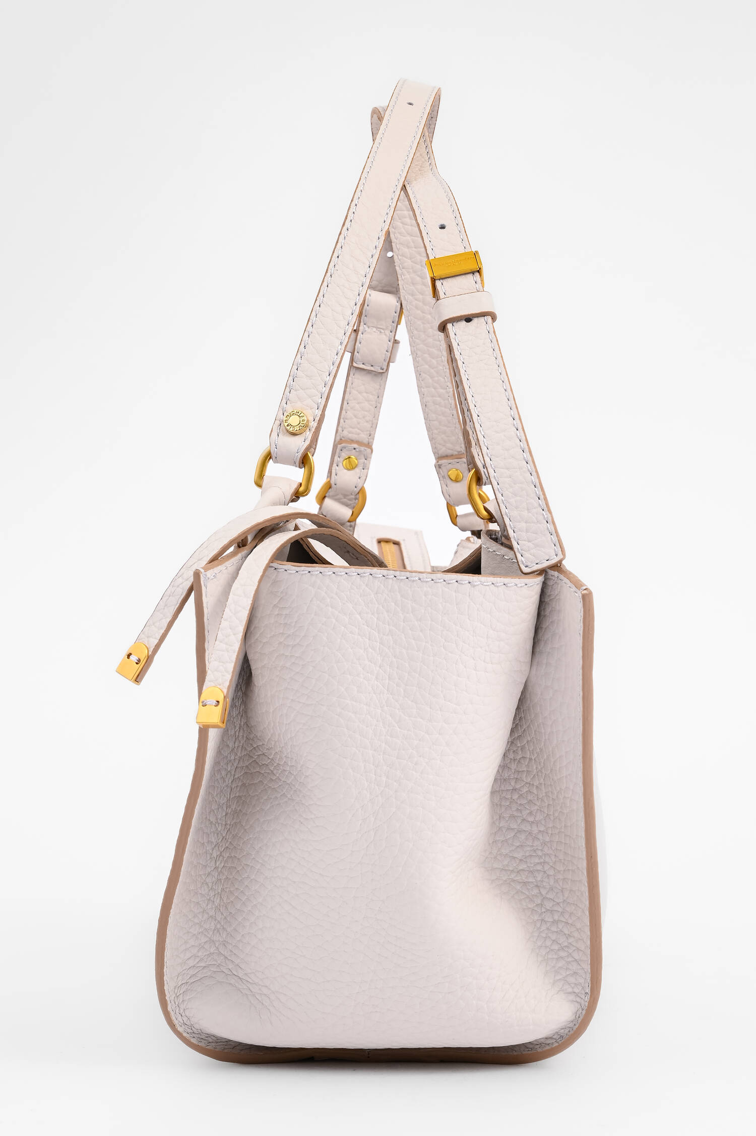 Tasche BLOOM mit genarbten Leder in Sabbia Tasche BLOOM mit genarbten Leder in Sabbia