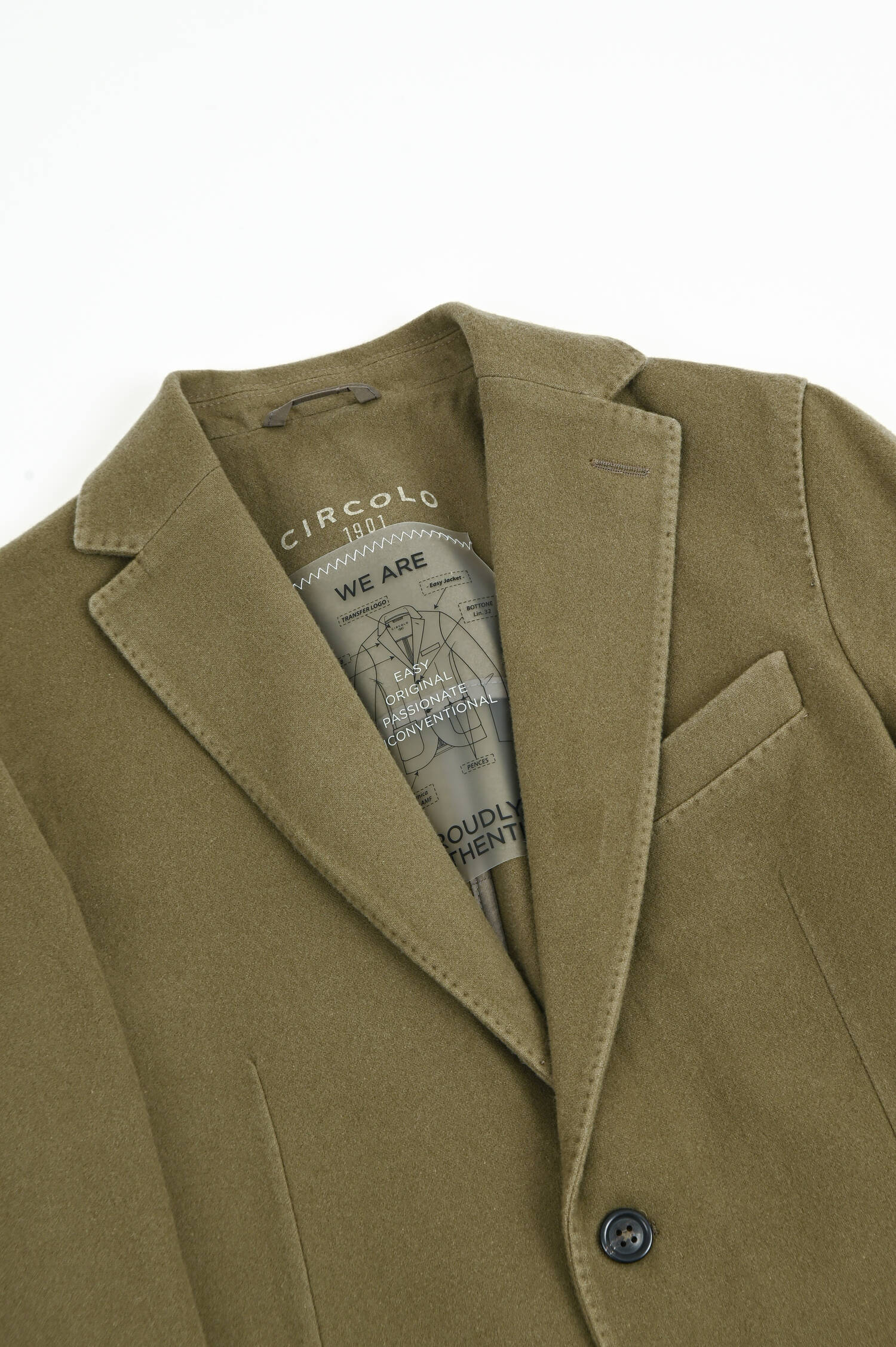 Herringbone Mantel in Schwarz/Natur