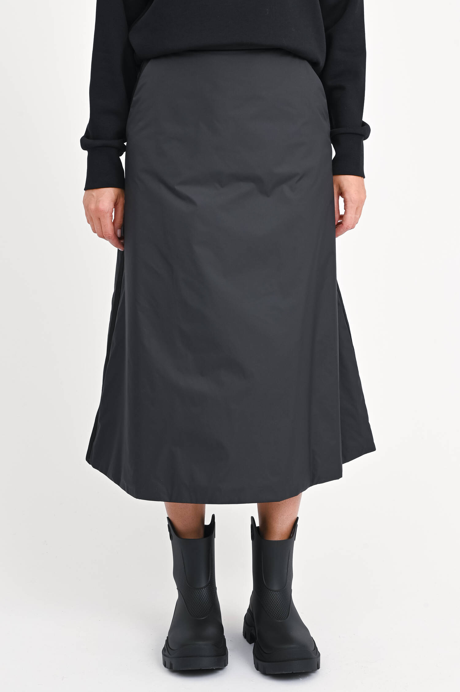 Midi-Rock in A-Form in Schwarz