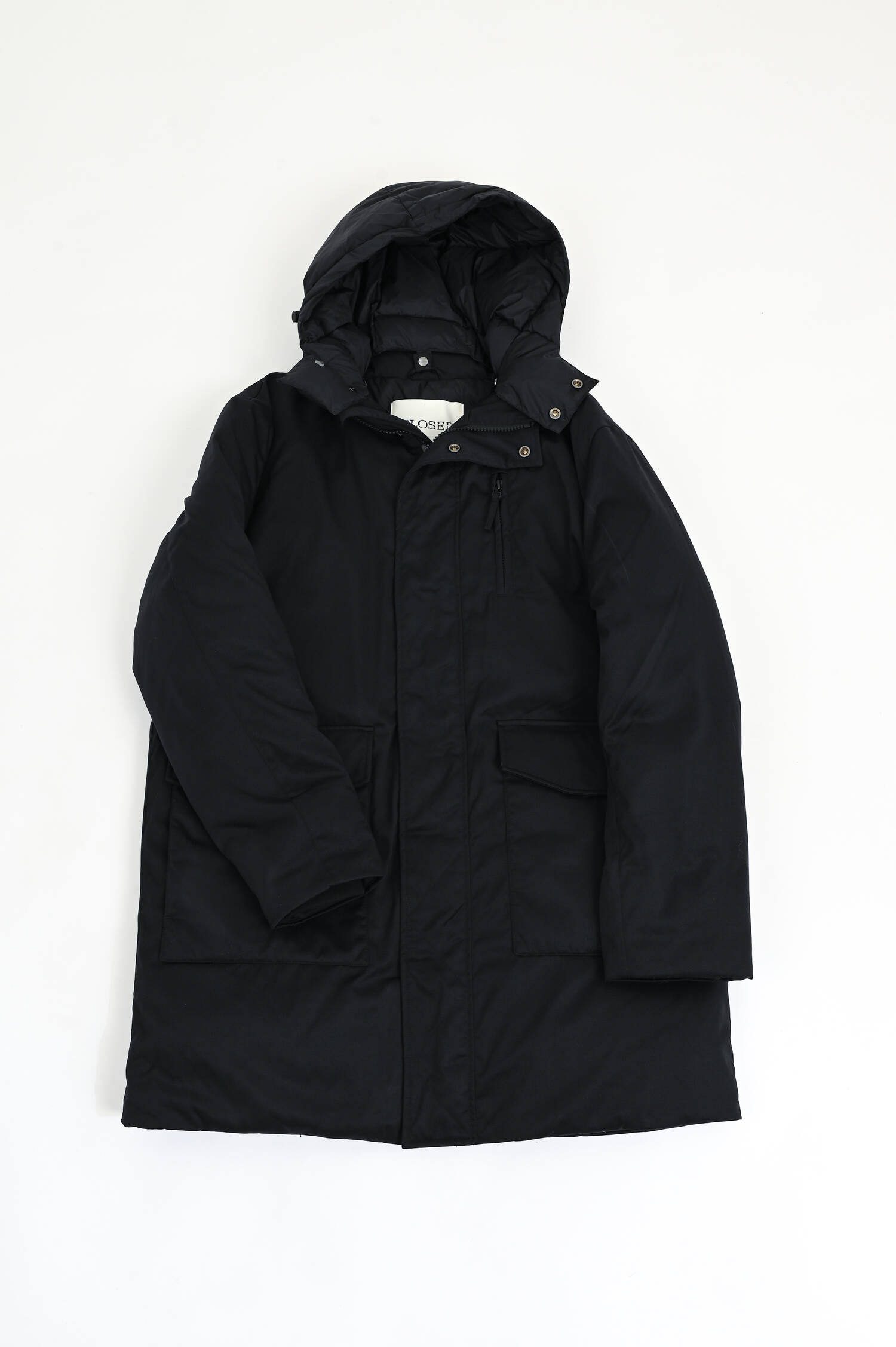 Puffer Coat in Schwarz