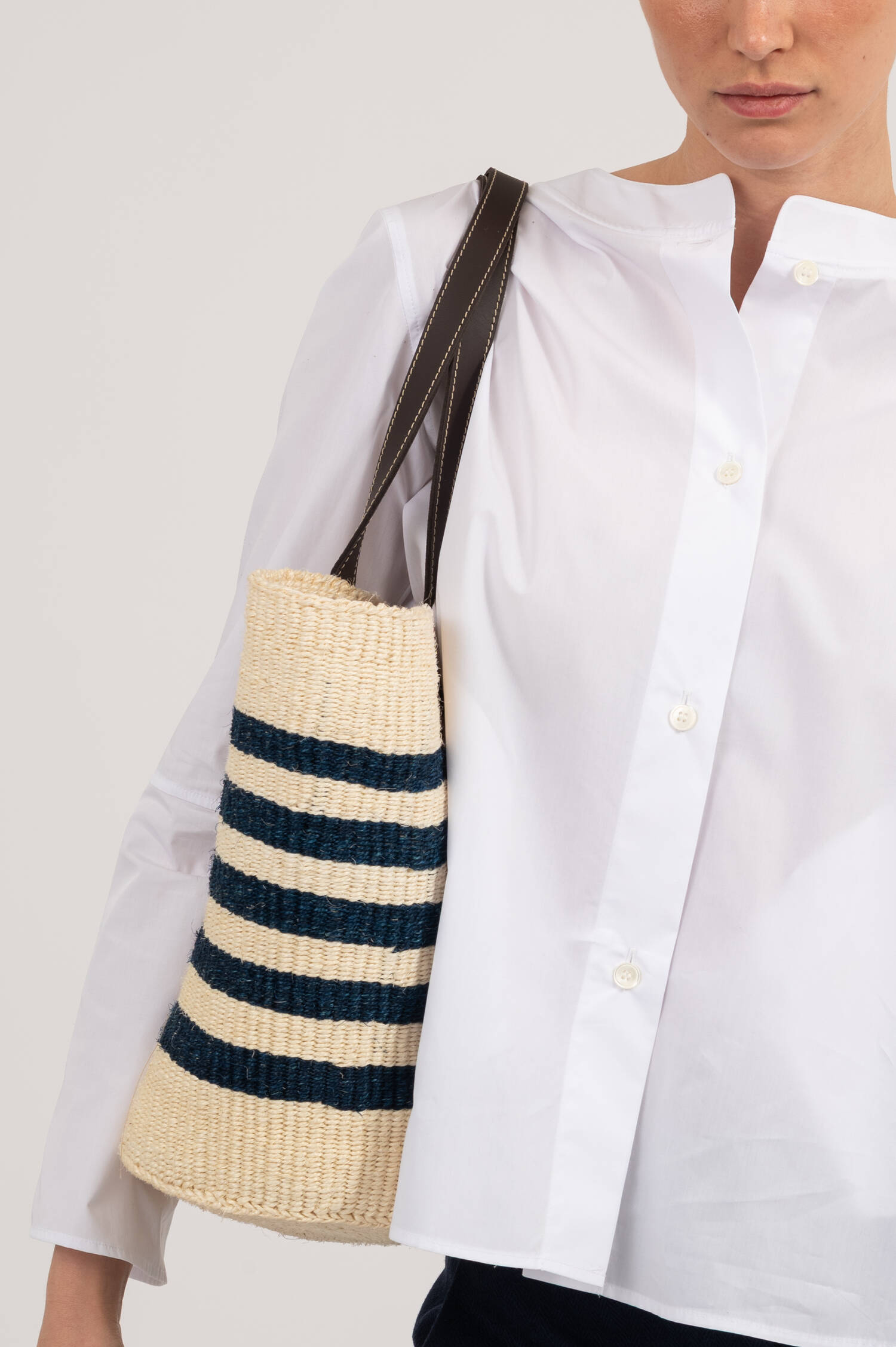 Tasche GENNAIO in Natur/Blau