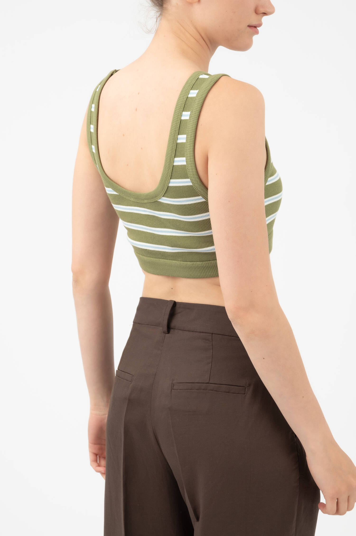 Rippstrick Bralette in Huntergreen Rippstrick Bralette in Huntergreen