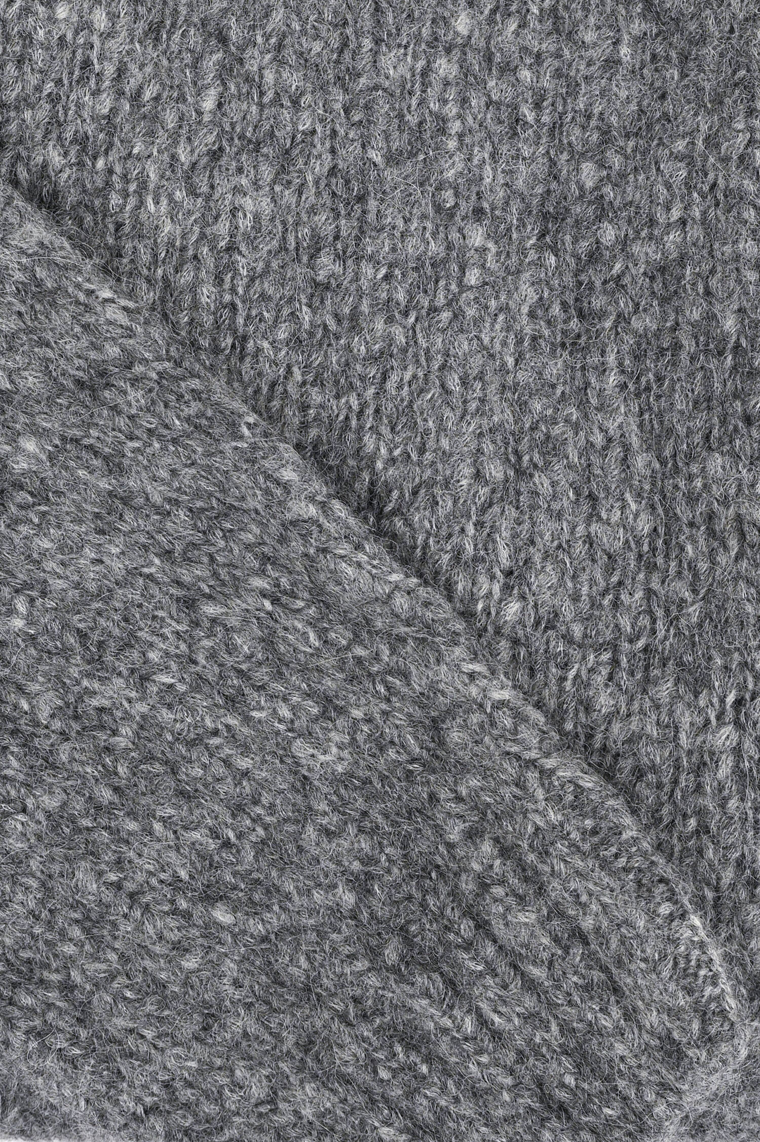 Pullover aus Alpaka-Woll-Mix in Grau meliert