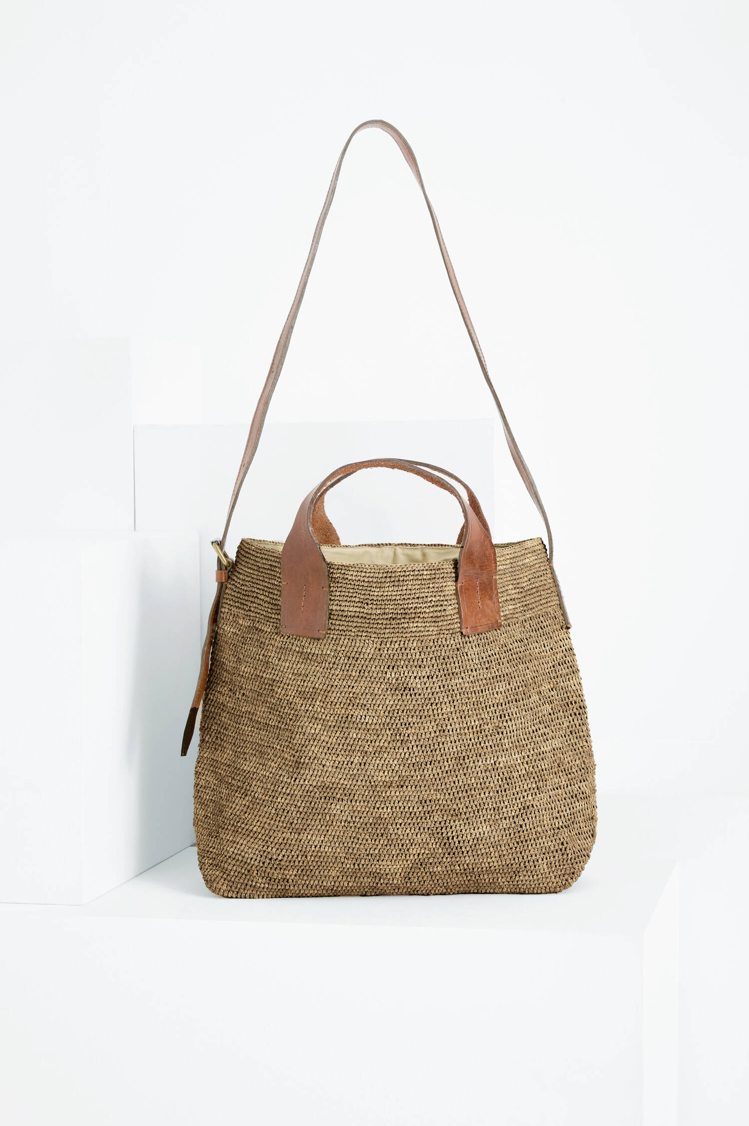 Gehäkelter Shopper METY in Walnuss