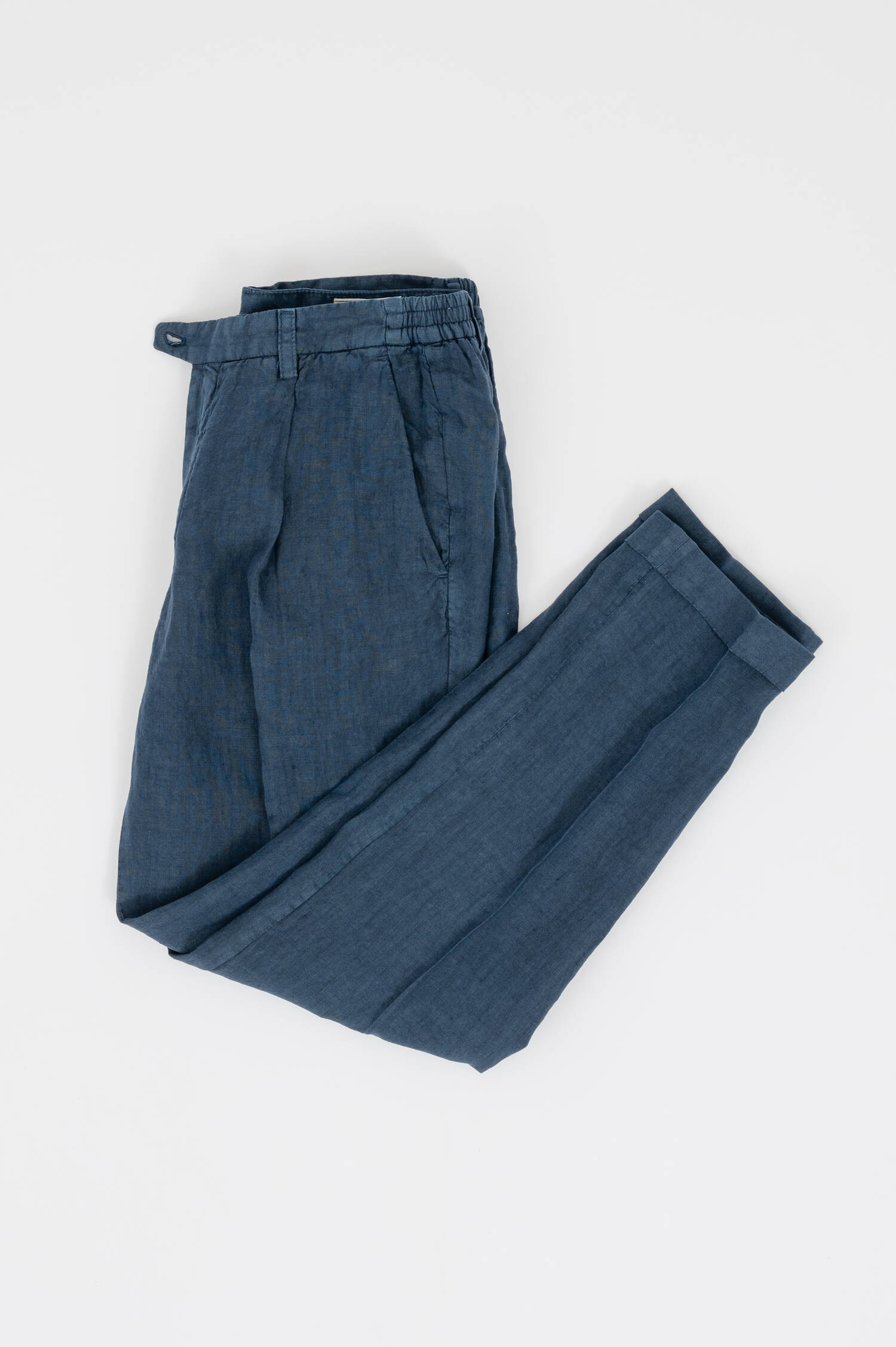 Leinenhose in Dunkelblau