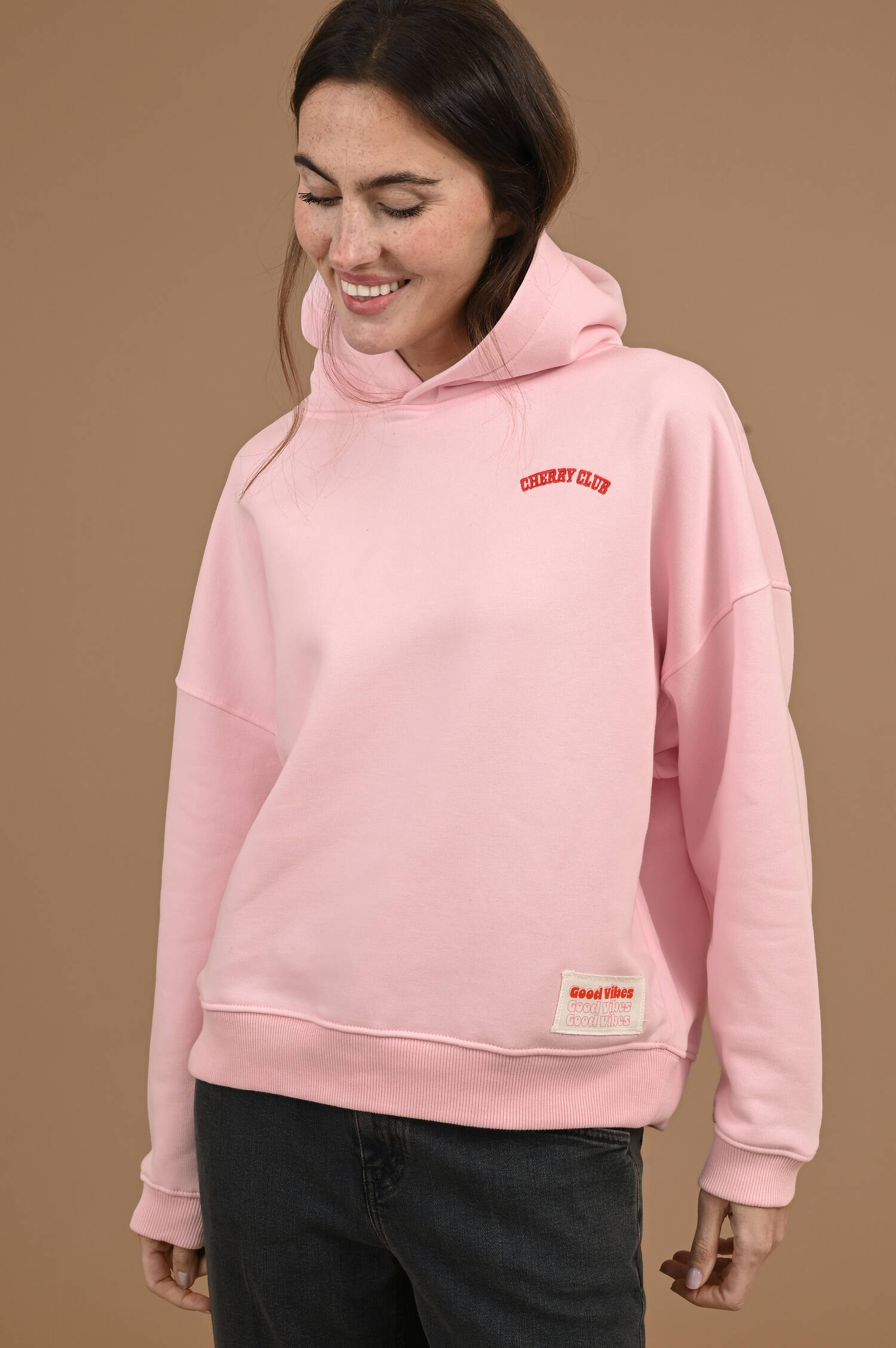 Hoodie CHERRY CLUB in Rosa Hoodie CHERRY CLUB in Rosa
