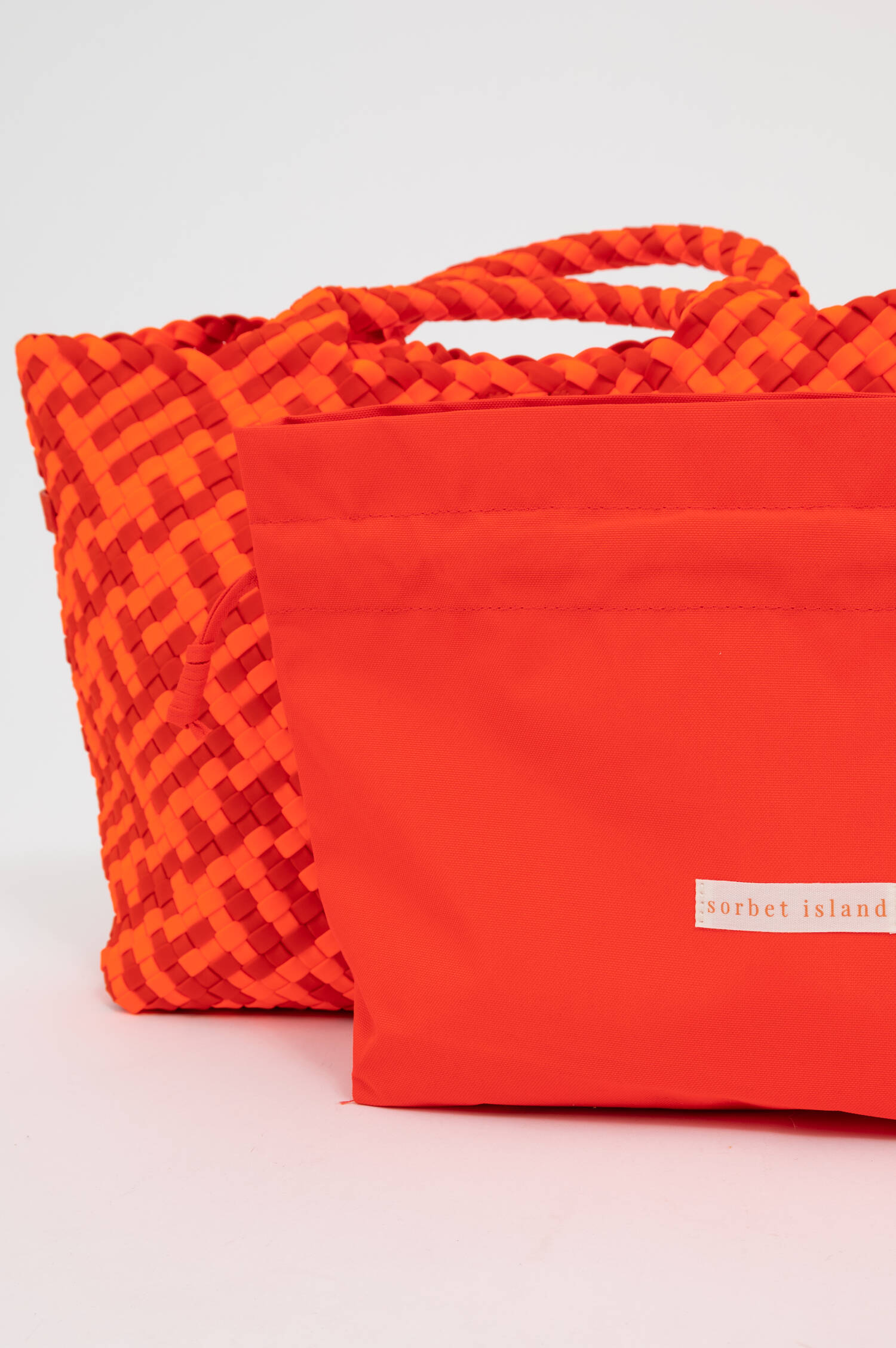 Neopren Tote Bag in Neonrot