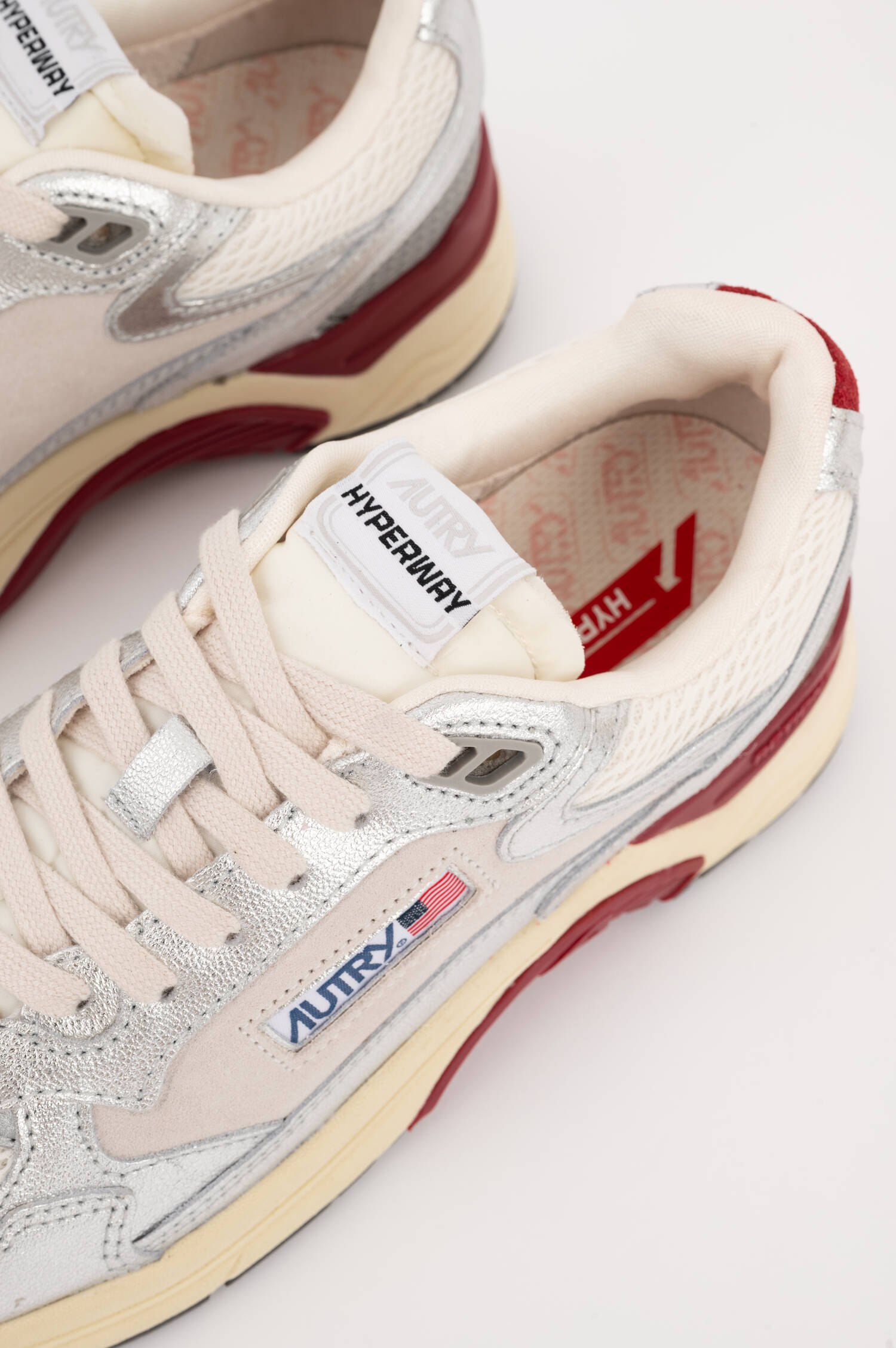Sneaker HYPERWAY LOW in Silber/Rot Sneaker HYPERWAY LOW in Silber/Rot