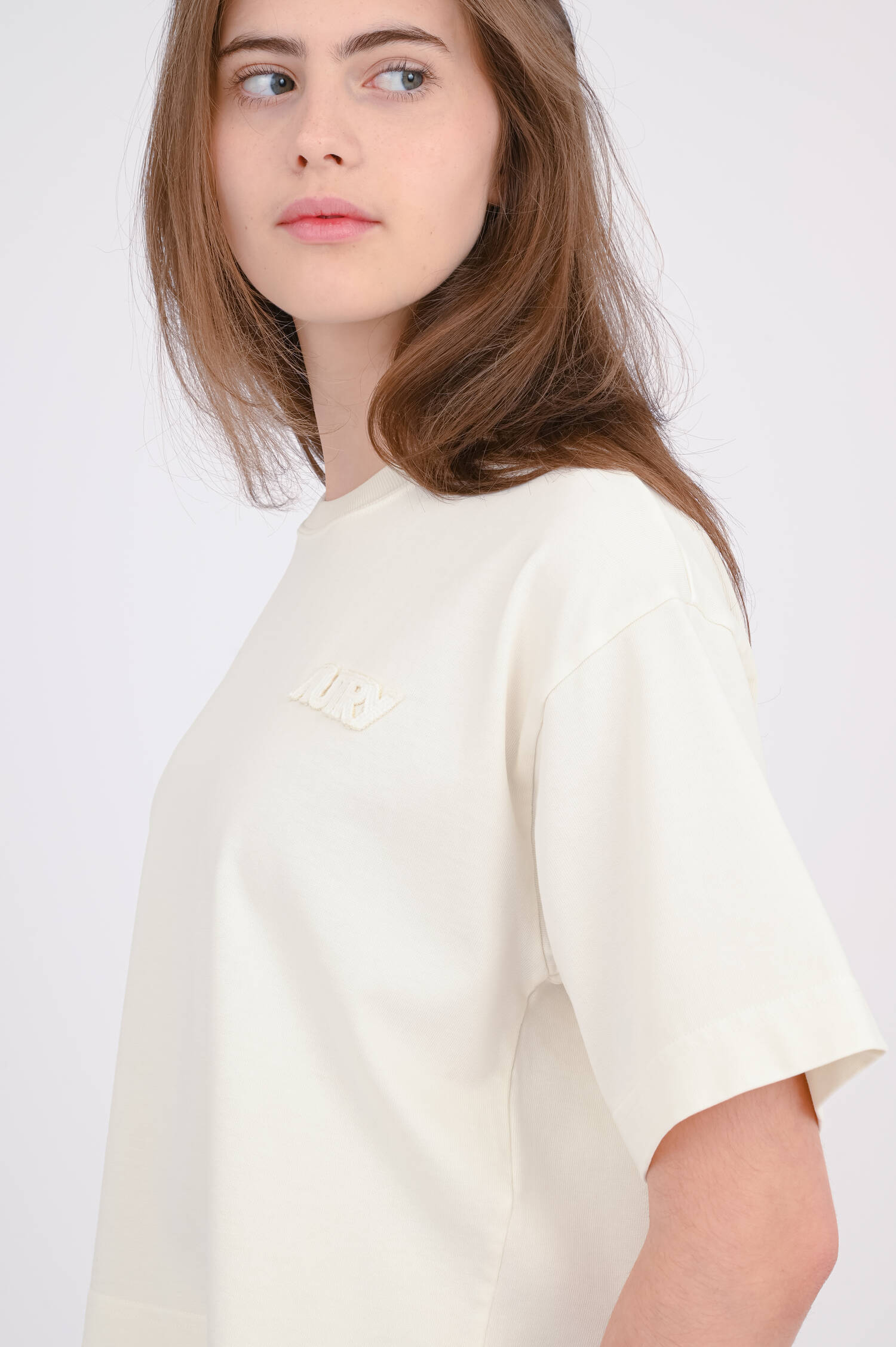 Cropped Shirt in Creme