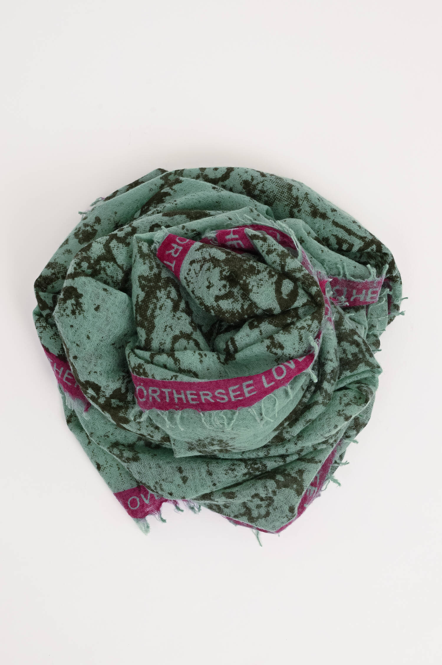 Cashmere Schal WÖRTHERSEE in Grün/Pink