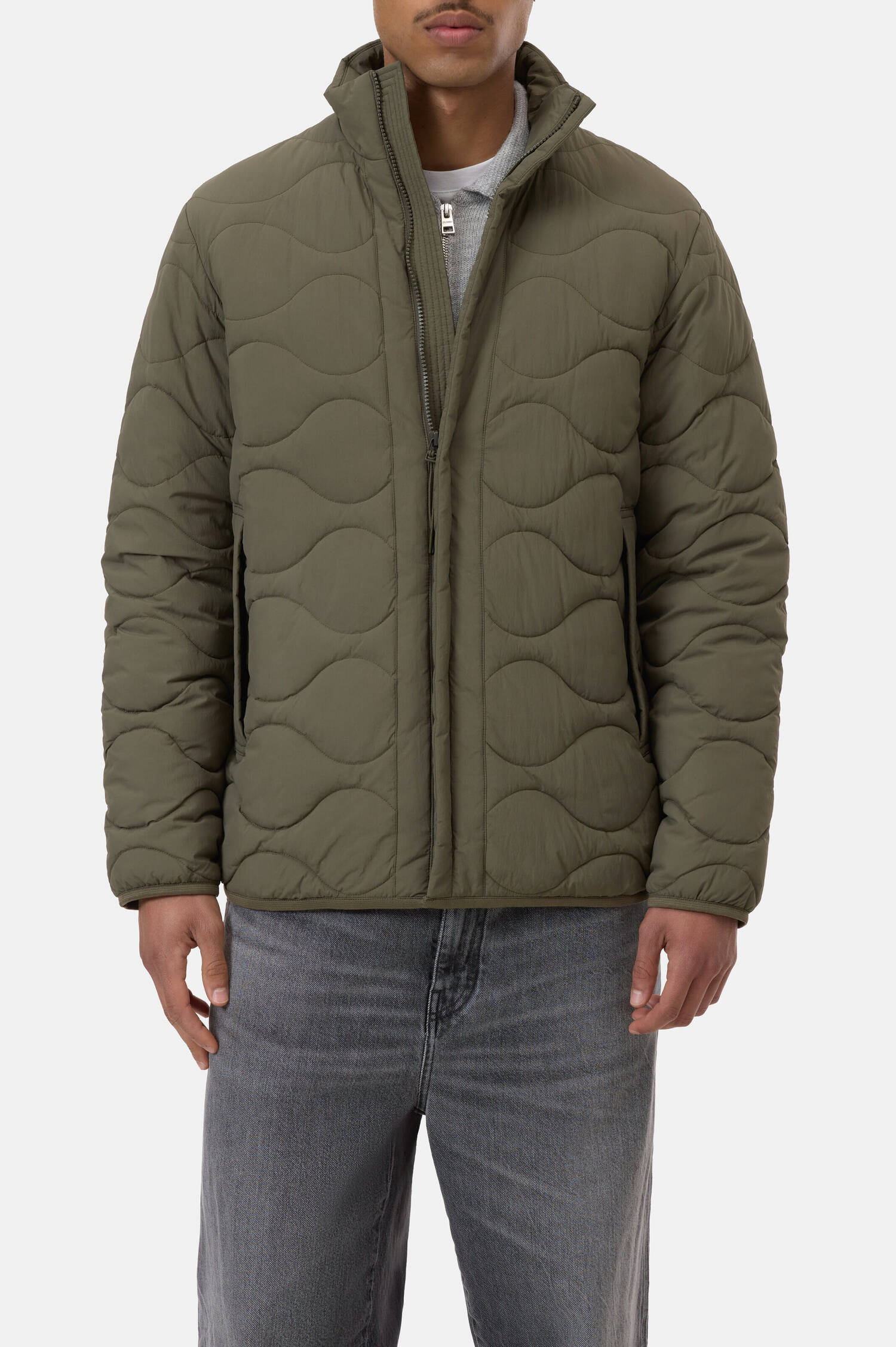 Steppjacke in Forest Green