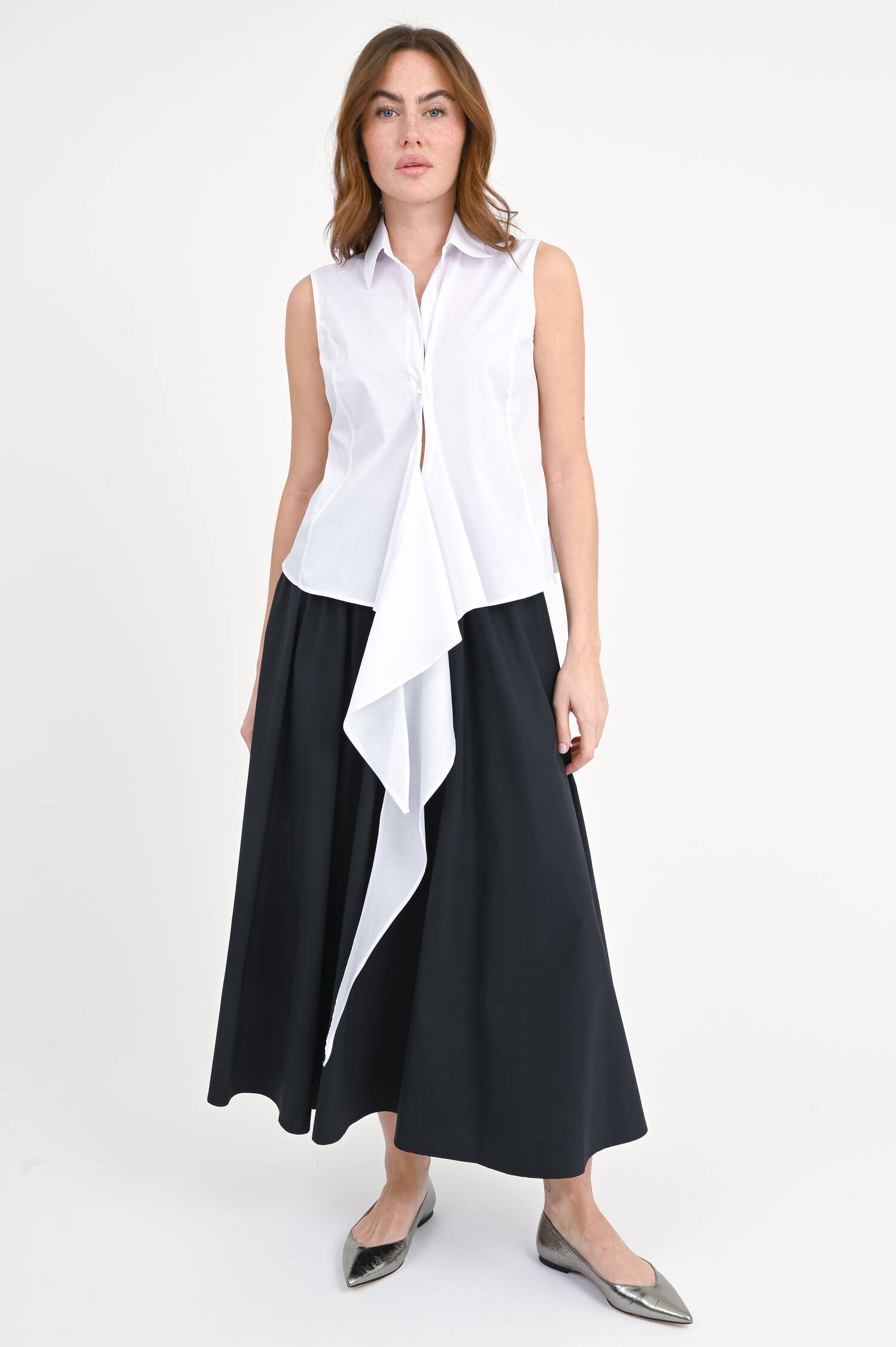 Wickelbluse IDA in Weiß