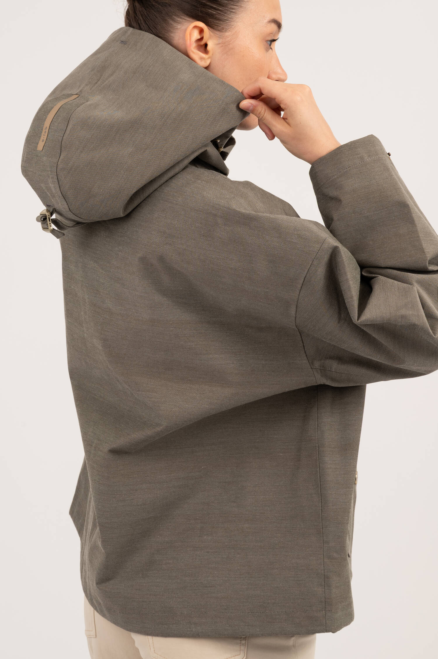 Kapuzenjacke ELLE in Taupe