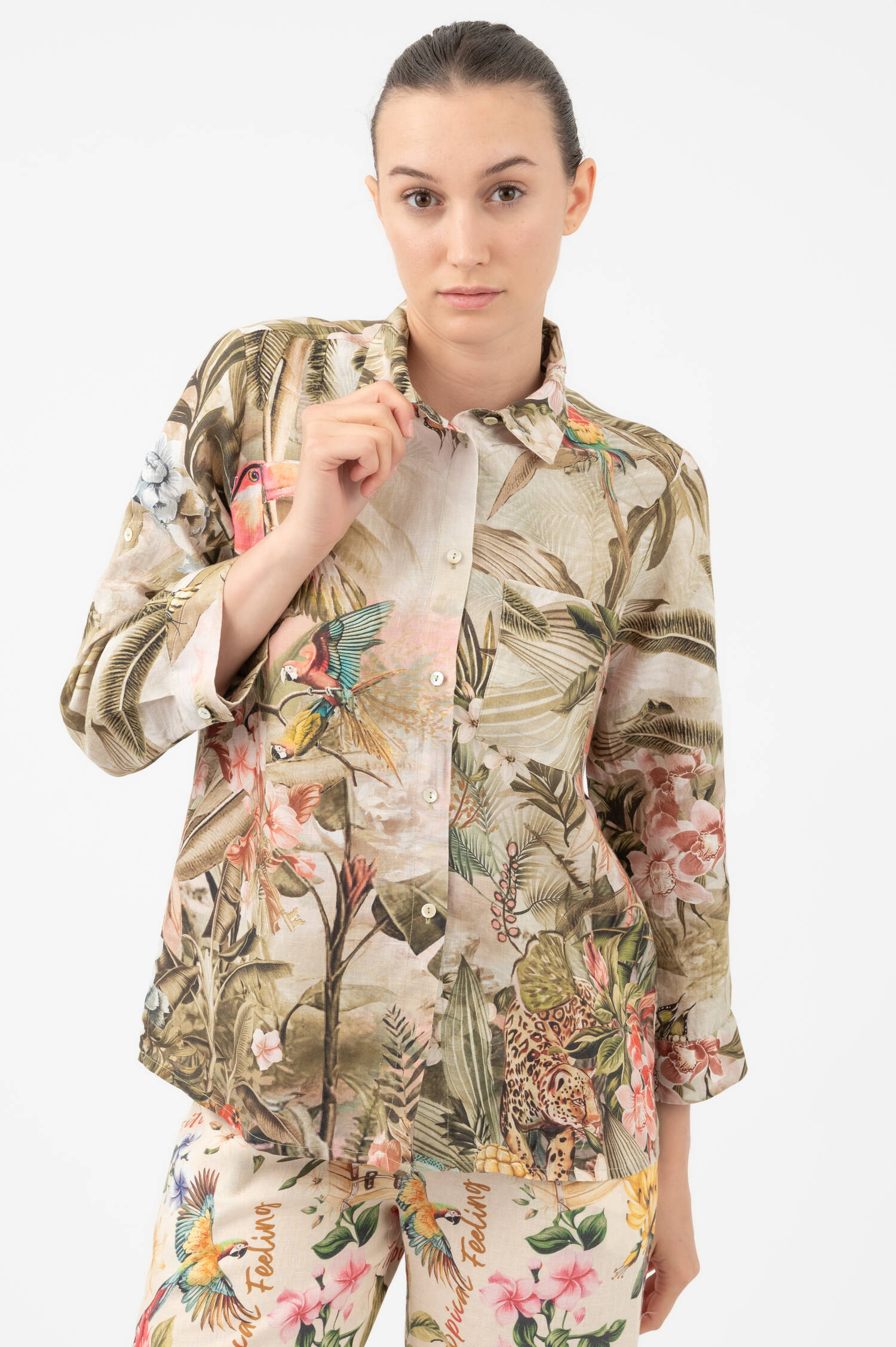 Bluse SAFARI in Grün