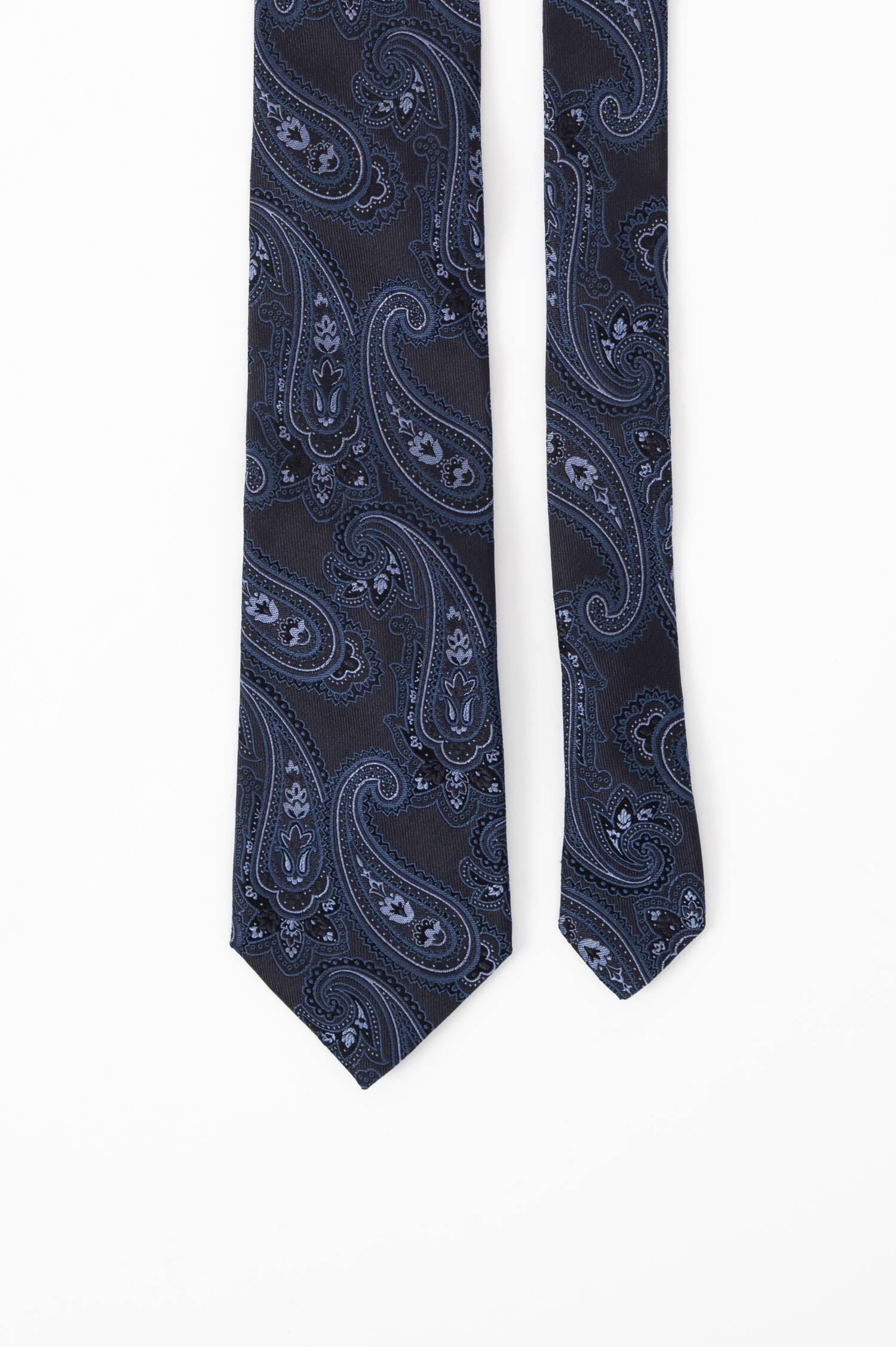 Paisley Seiden Krawatte in Navy