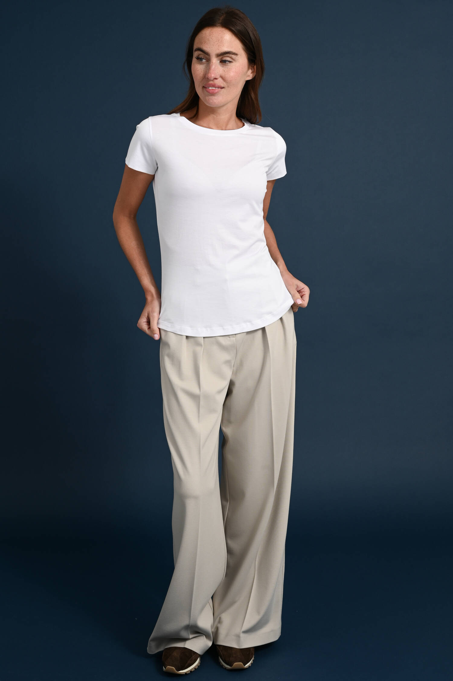 Baumwoll-Shirt FANNY in Bianco