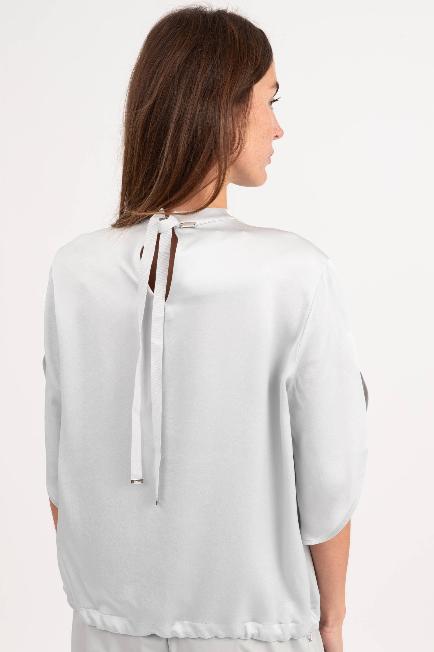 Blusenshirt in Hellblau Blusenshirt in Hellblau