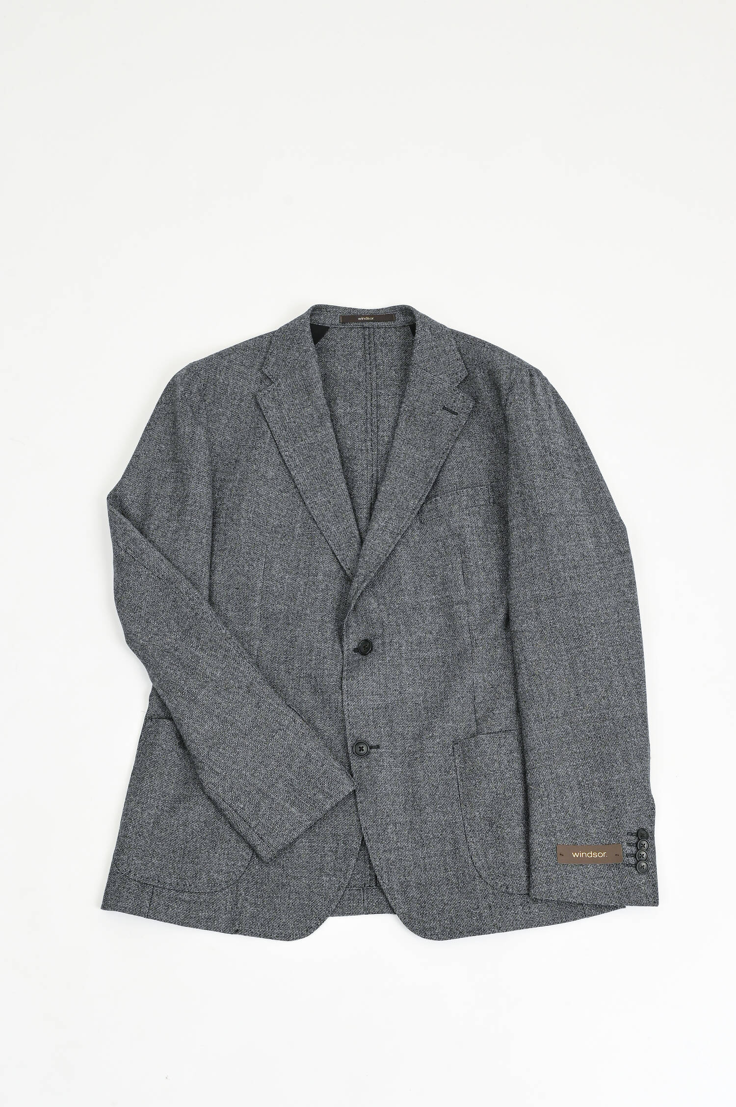 Sakko GIRO aus Schurwolle in Grau gemustert