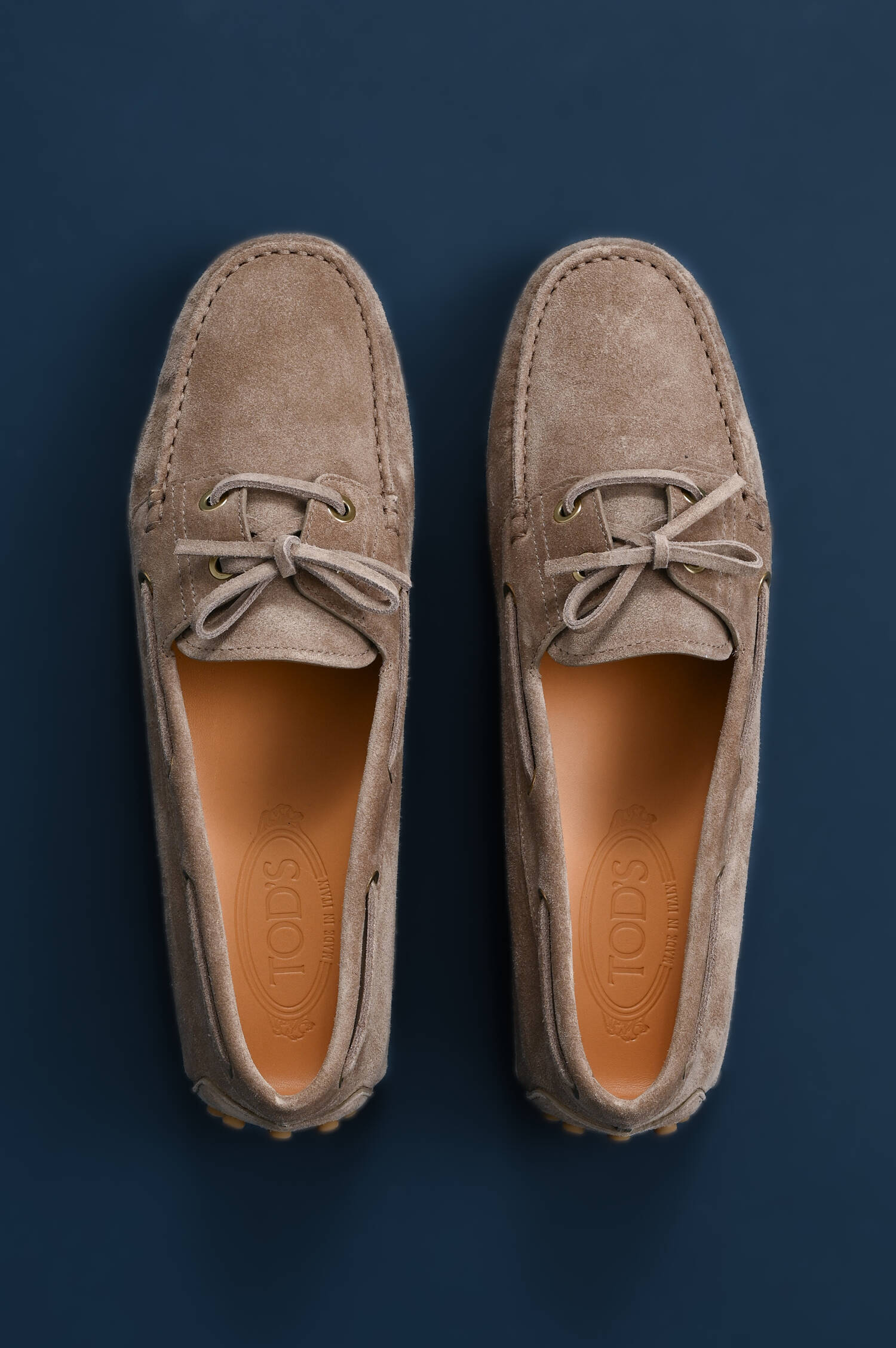 Schuh GOMMINO aus Veloursleder in Beige