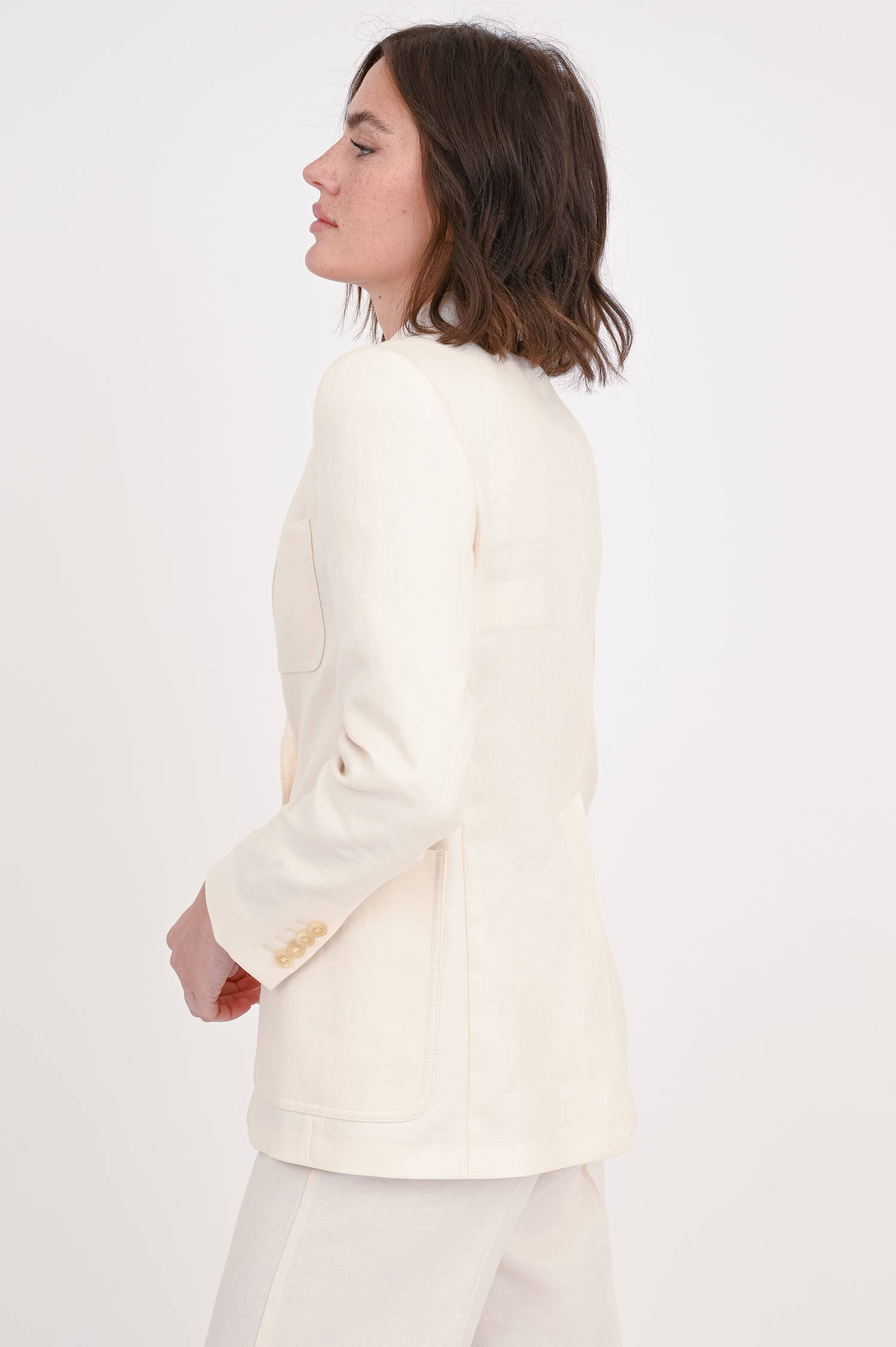 Leinen Blazer BOEMIA in Creme Leinen Blazer BOEMIA in Creme