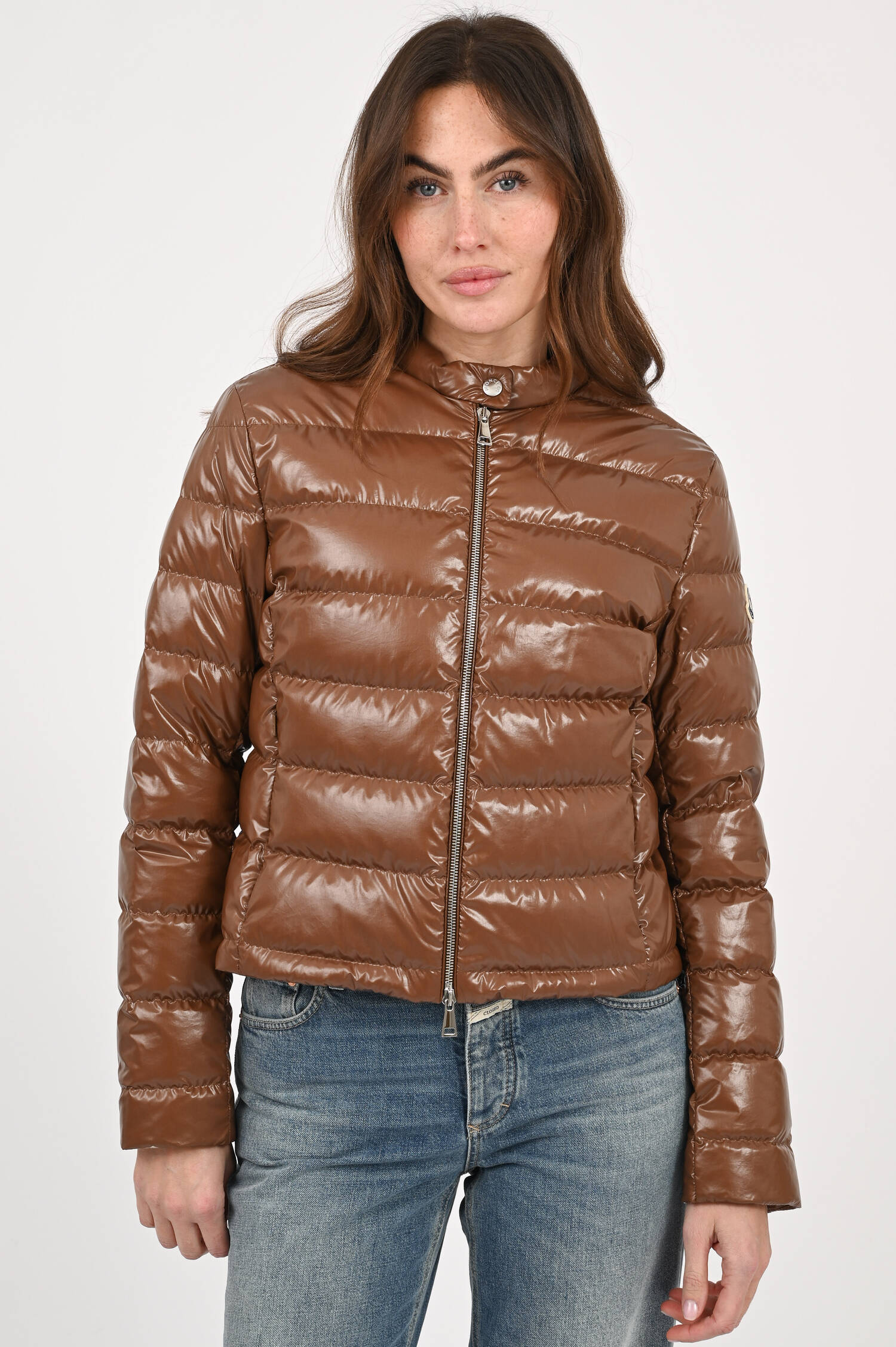 Taillierte Daunenjacke PAPILLON in Cognac