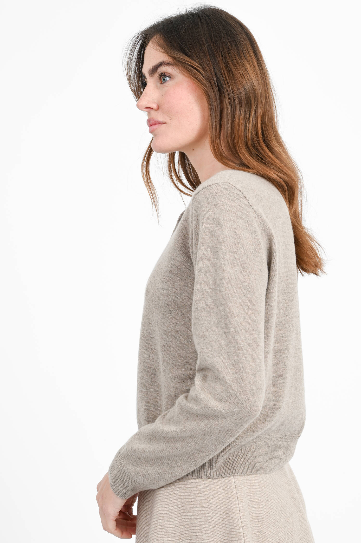 Strickweste NEBBIA aus Woll-Cashmere-Mix in Taupe Strickweste NEBBIA aus Woll-Cashmere-Mix in Taupe