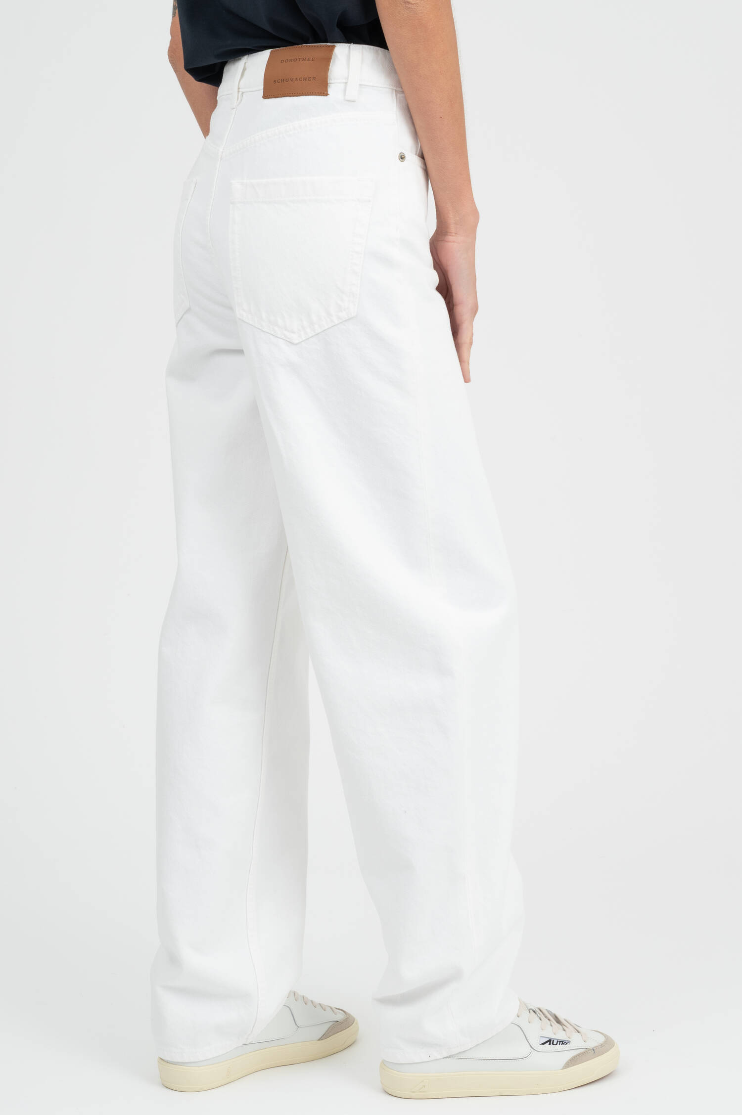 Barrel Jeans in Weiß