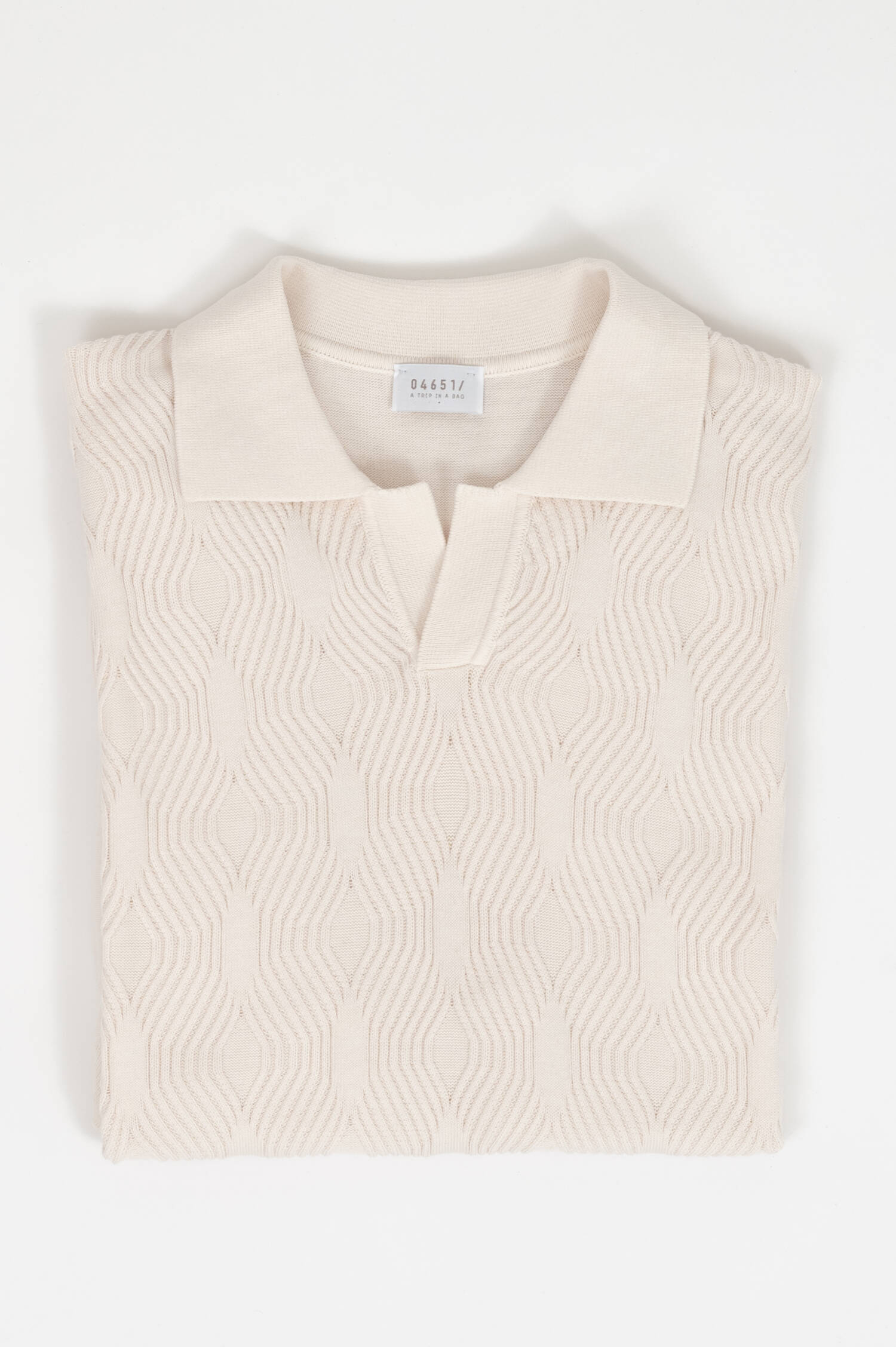 Poloshirt JACQUARD JOHNNY in Creme Poloshirt JACQUARD JOHNNY in Creme