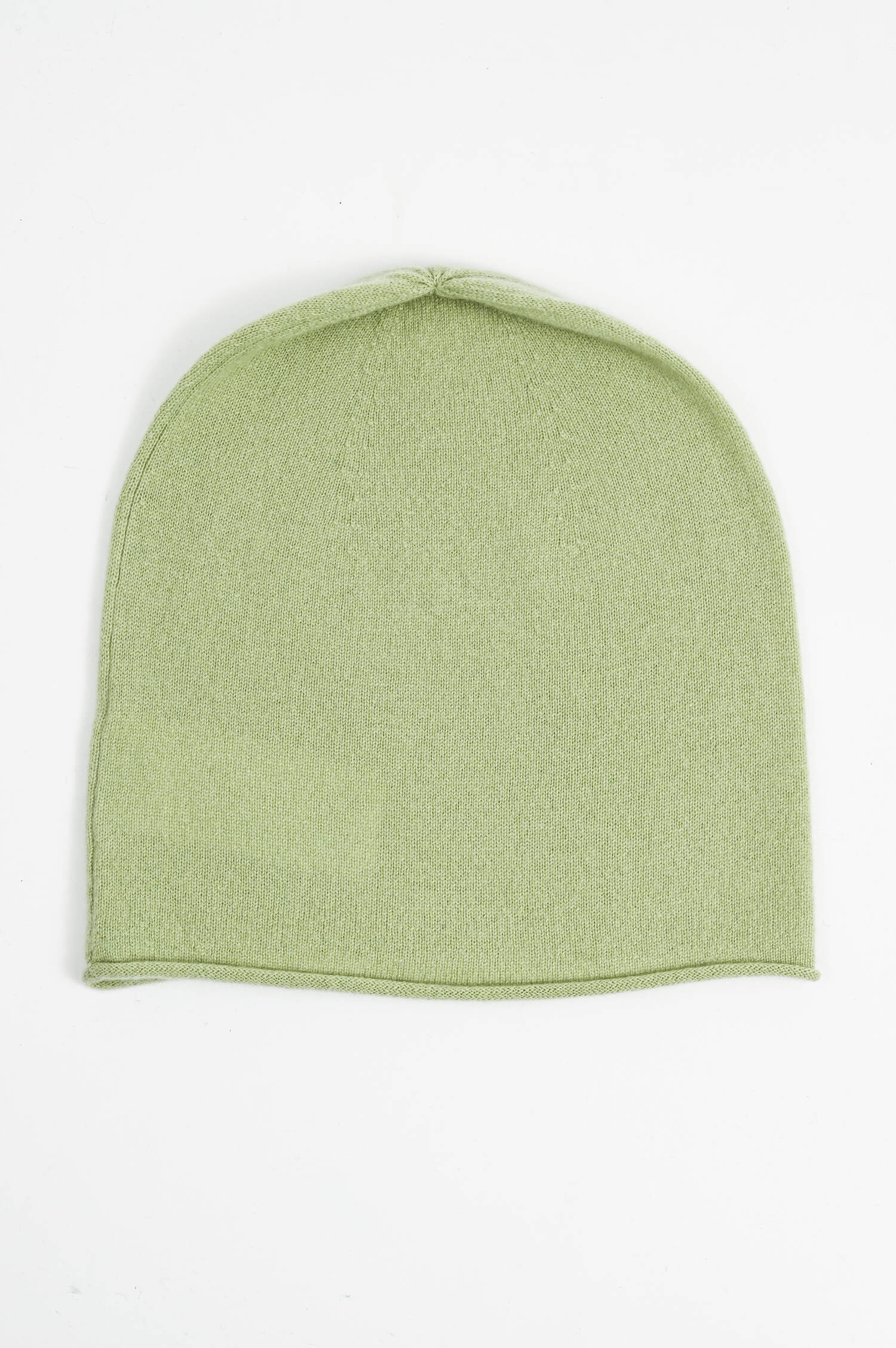 Feinstrick-Mütze mit Rollsaum in Mint Feinstrick-Mütze mit Rollsaum in Mint