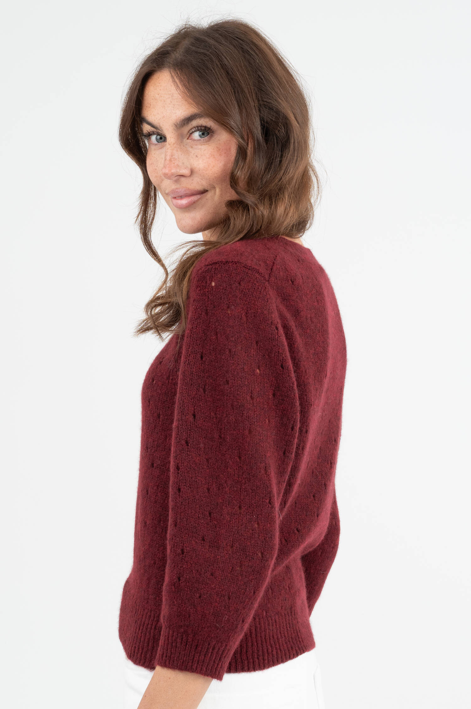 Cashmere Pullover in Bordeaux Cashmere Pullover in Bordeaux
