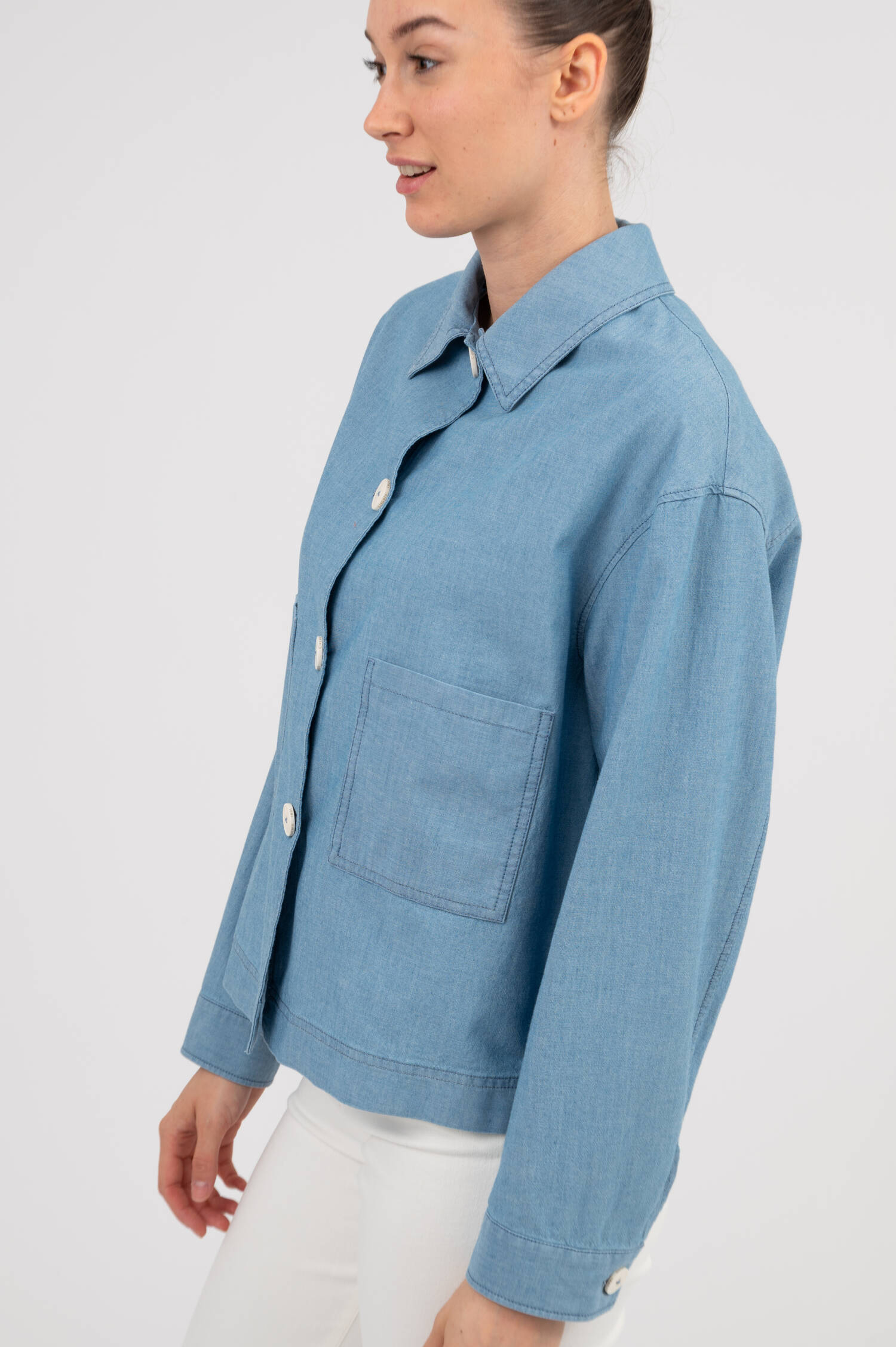 Shirtjacke in Denimblau Shirtjacke in Denimblau