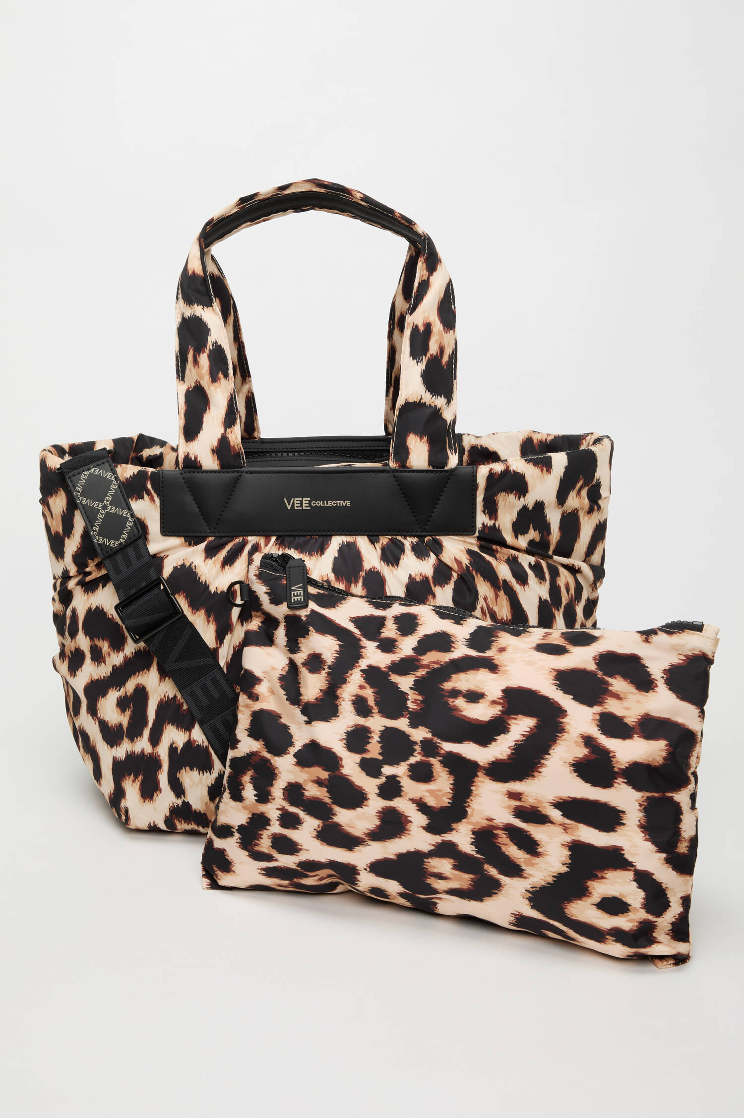 Leo-Tasche CABA TOTE MEDIUM in Beige/Schwarz/Braun Leo-Tasche CABA TOTE MEDIUM in Beige/Schwarz/Braun