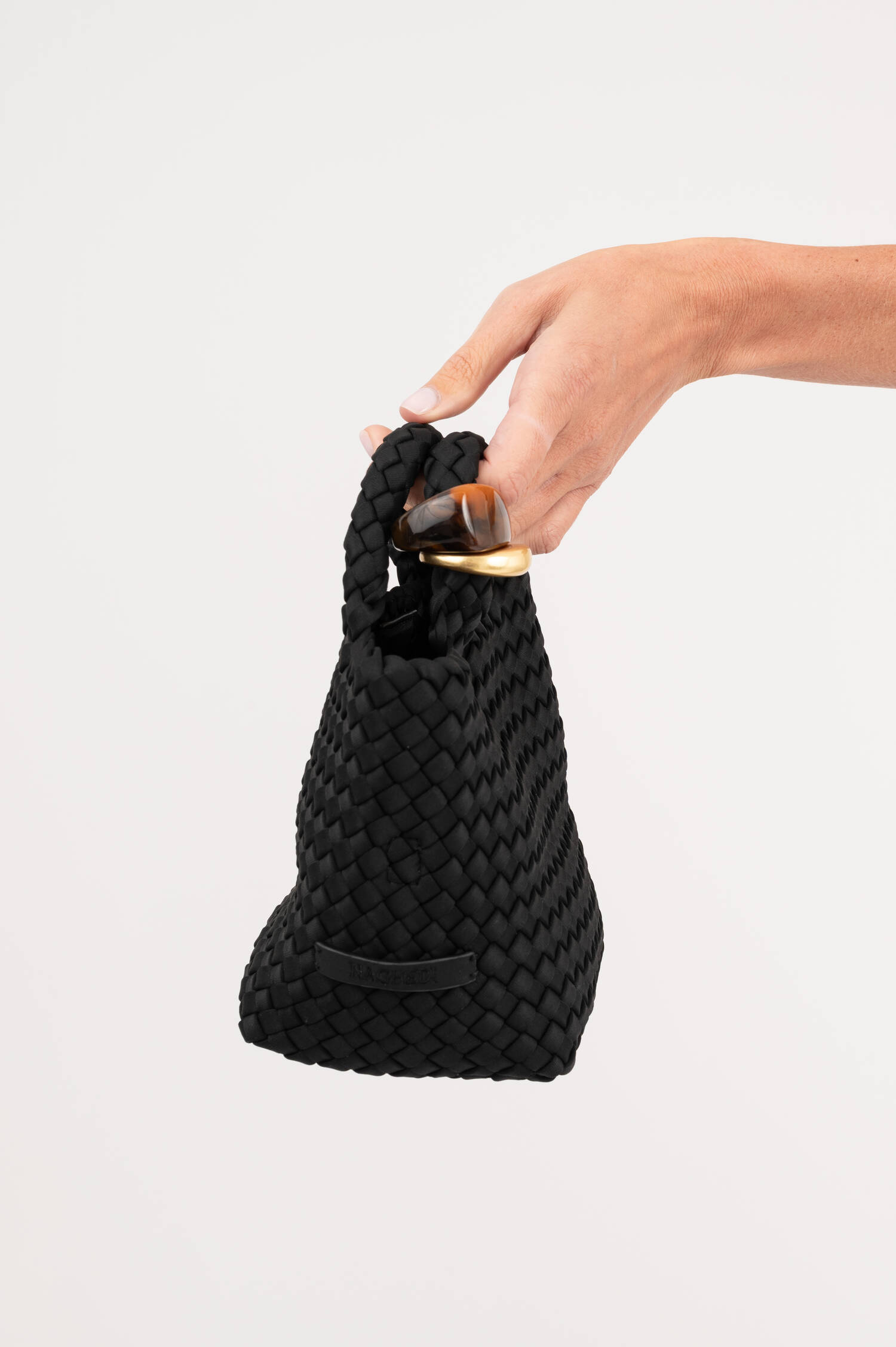 Handtasche ST. BARTHS PETIT TOTE BEADS in Schwarz Handtasche ST. BARTHS PETIT TOTE BEADS in Schwarz
