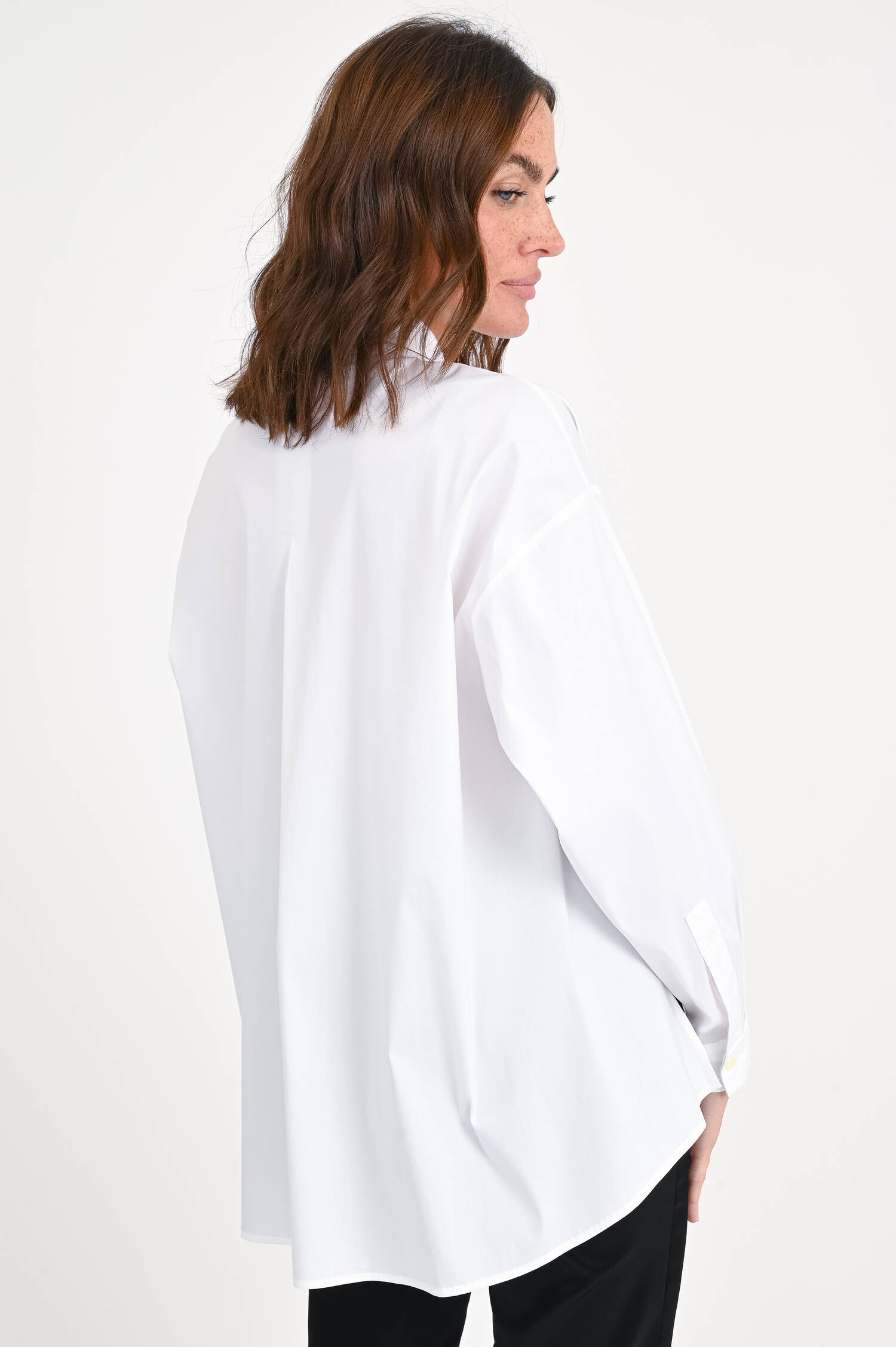 Oversize Bluse in Weiß