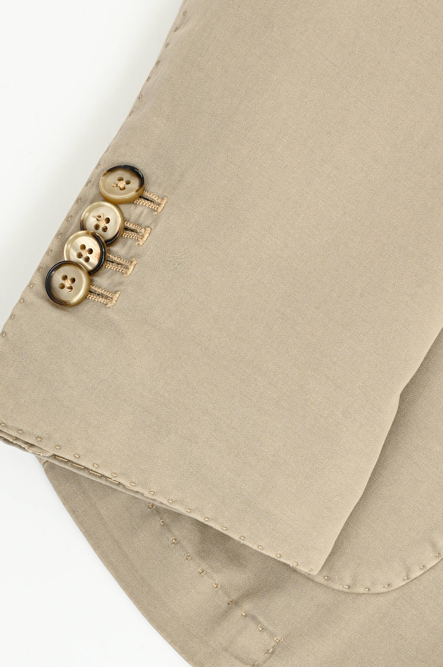 Sakko aus Baumwoll-Seiden-Mix in Beige