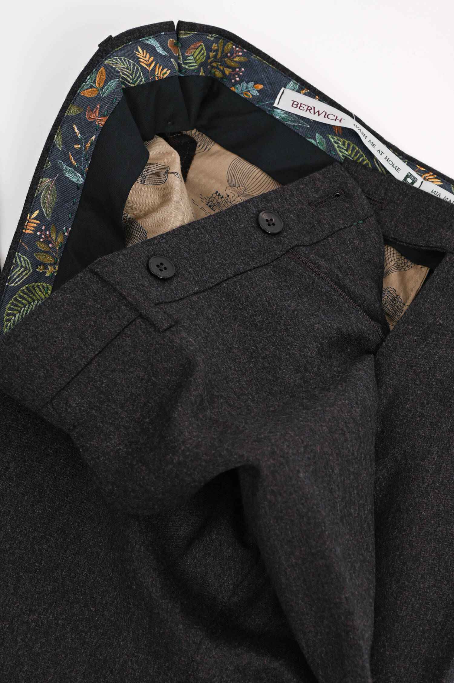 Wollhose MORELLO in Violett meliert Wollhose MORELLO in Violett meliert