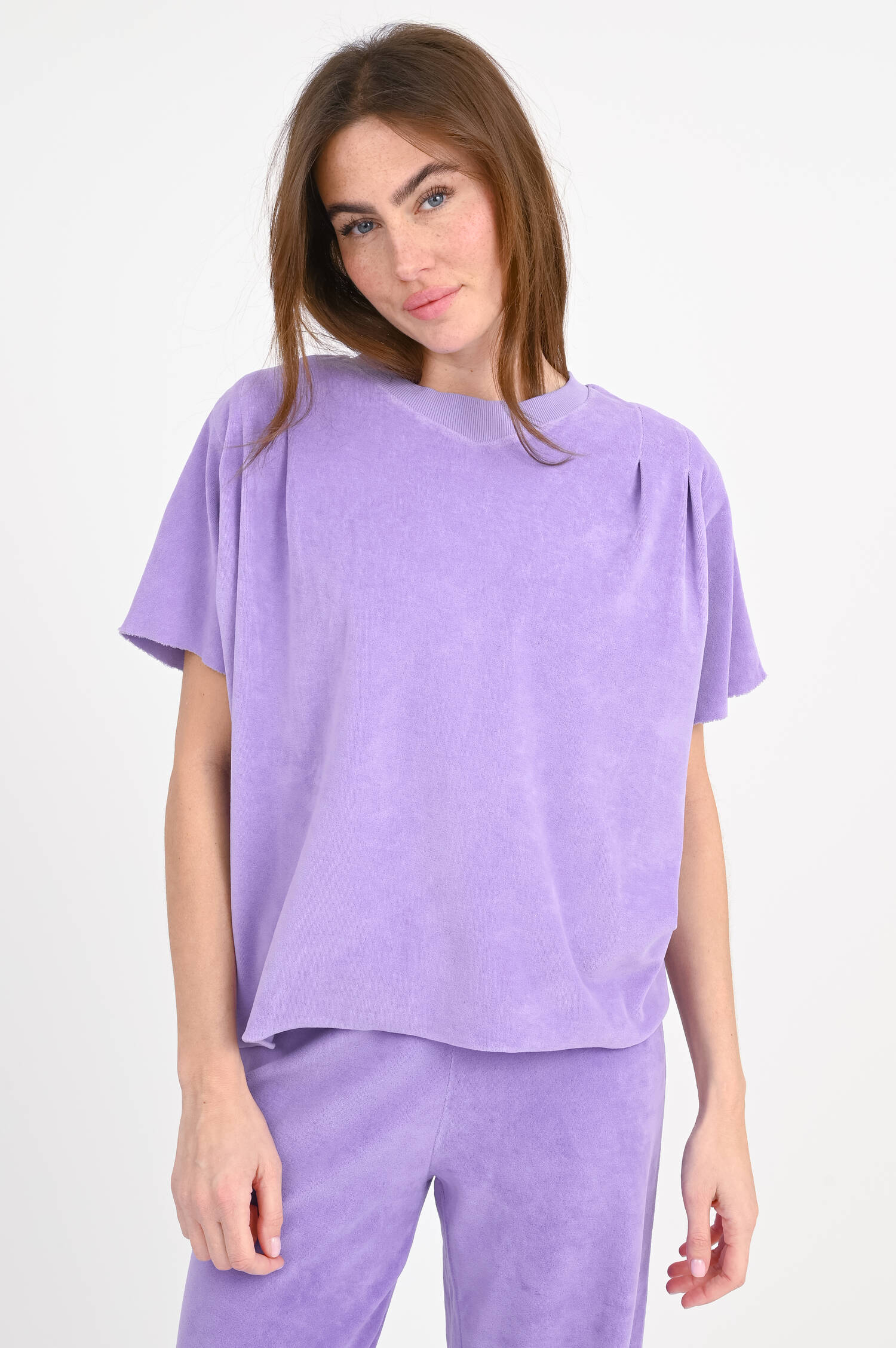 Shirt MELVILLE aus Frottee in Lavendel