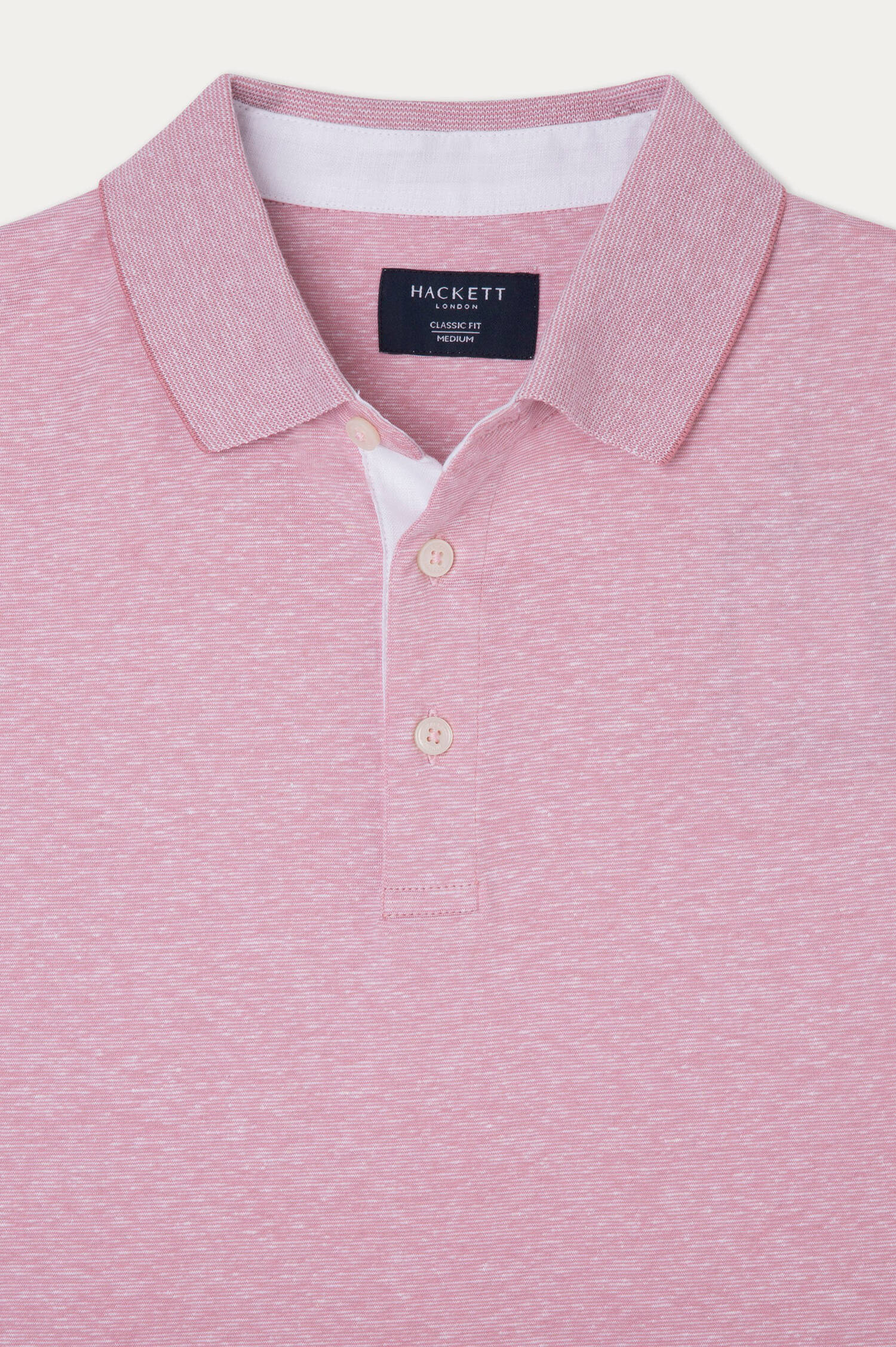 Poloshirt in Rosa meliert