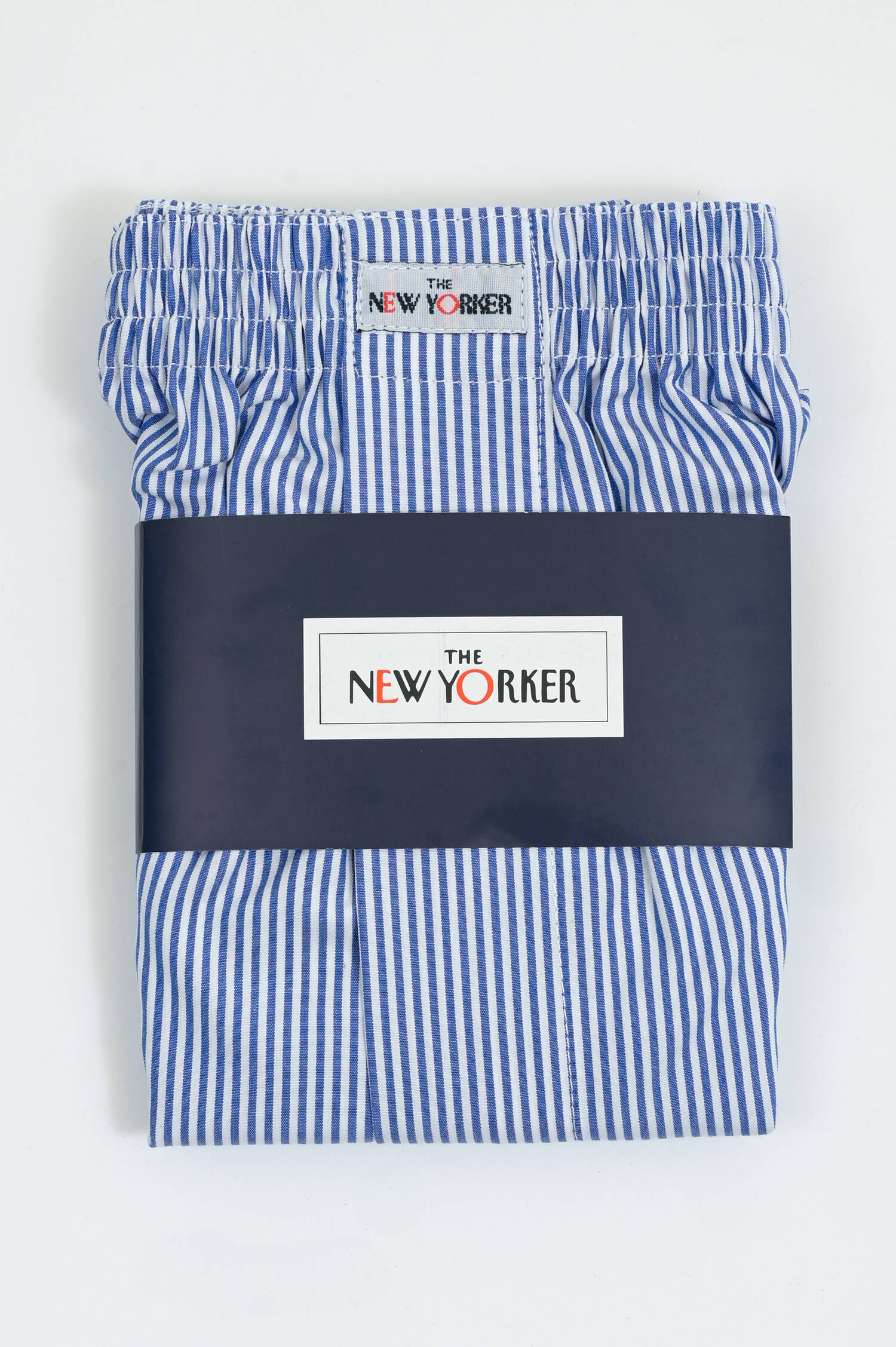  Boxershorts aus Baumwolle in Navy/Weiß gestreift