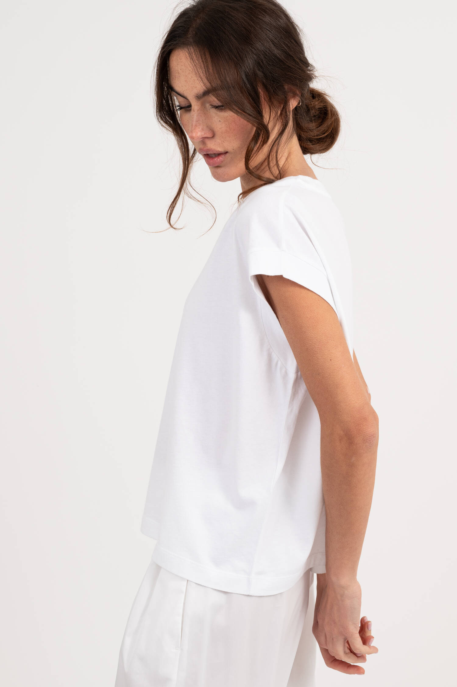 Boxy T-Shirt in Weiß