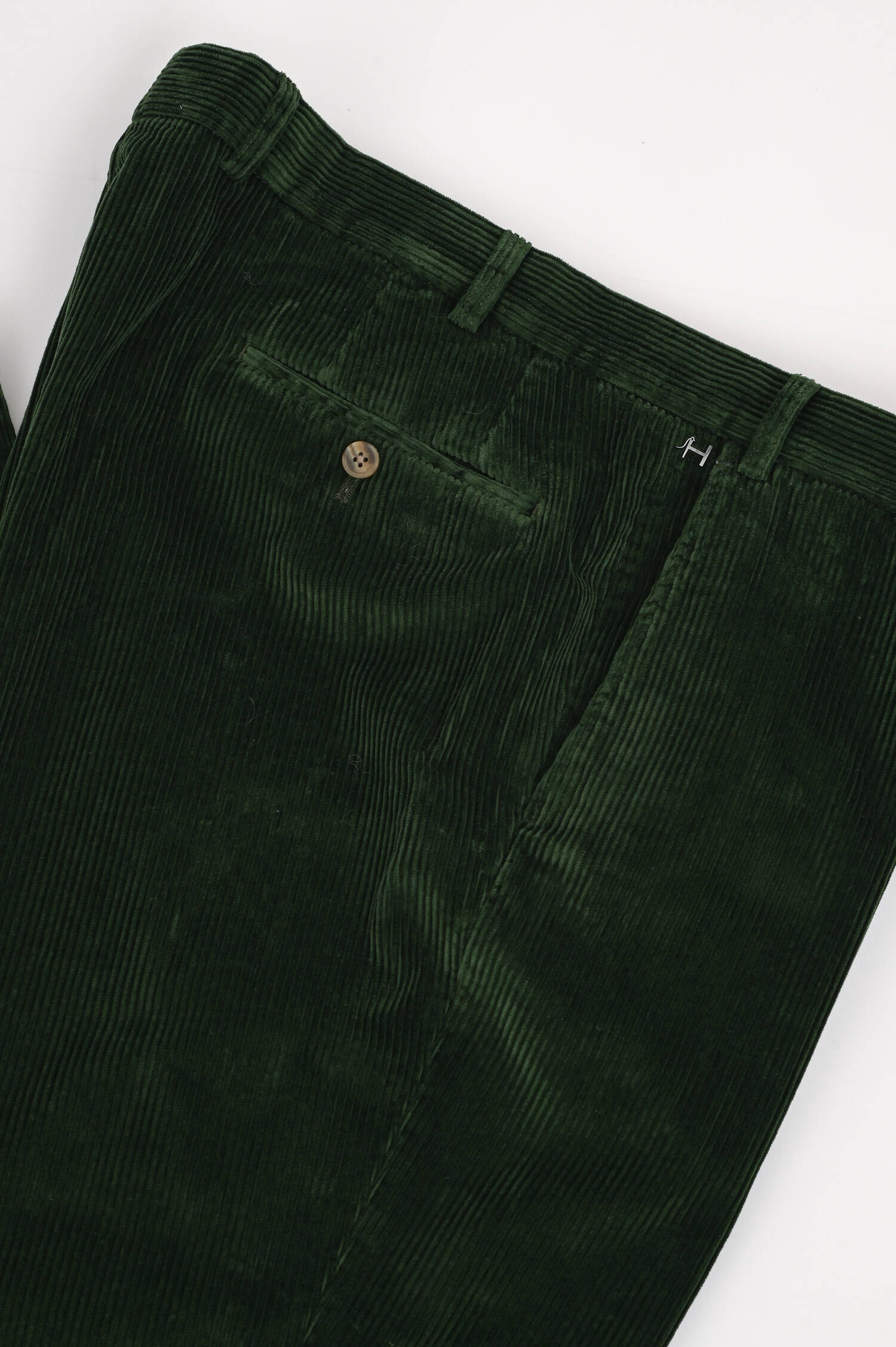 Hose PARMA aus Baumwollcord in Dunkelgrün